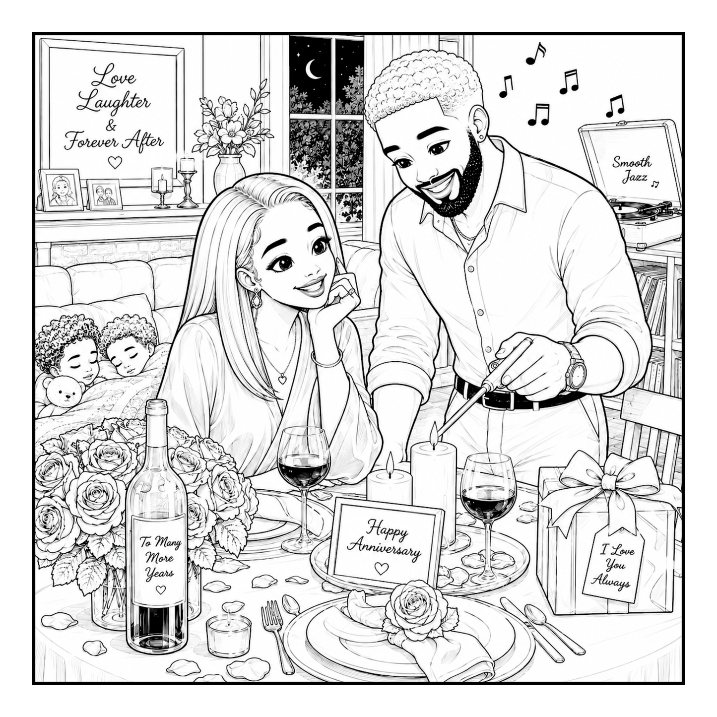 The Moments that made us A Coloring Journey From First Dates to Forever, Celebrating Love, Family & Growing Old Together Digital Download