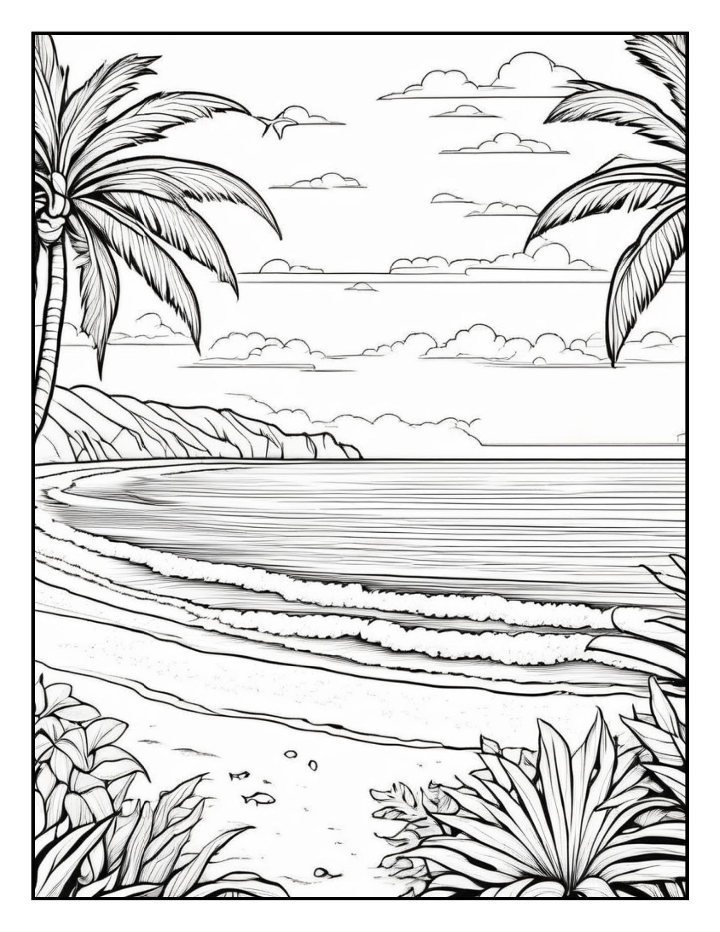 Black Girl Summer Beach Coloring Book – Melanin Magic, Swimsuits and Beach Vibes