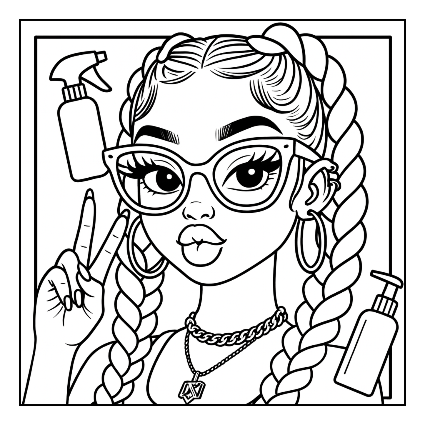 Color Her Calm A Self-Care Coloring Book for Black Women: A Mindful Coloring Journey Celebrating Black Beauty, Confidence, and Relaxation
