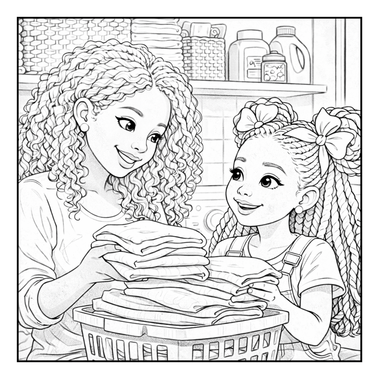 Little Brown Girl Activities A Coloring Book of Everyday Fun, Big Smiles & Beautiful Hair