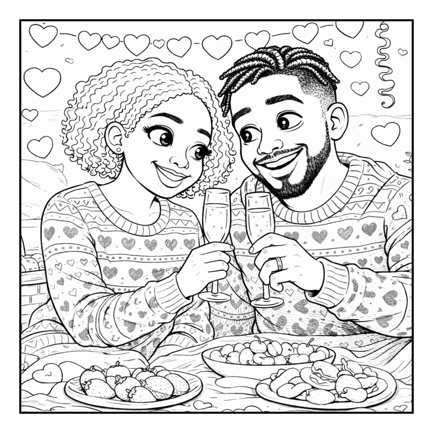 Valentine’s Date Night Vibes Coloring Book