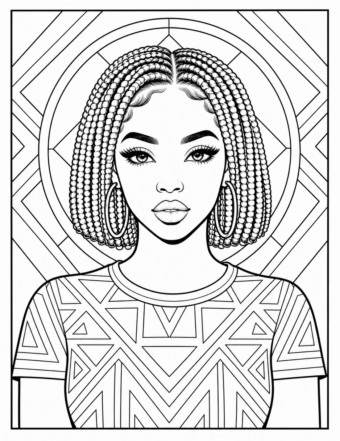 Abstract Queens A Geometric Coloring Book for Women Who Love Intricate Designs & Creative Detail