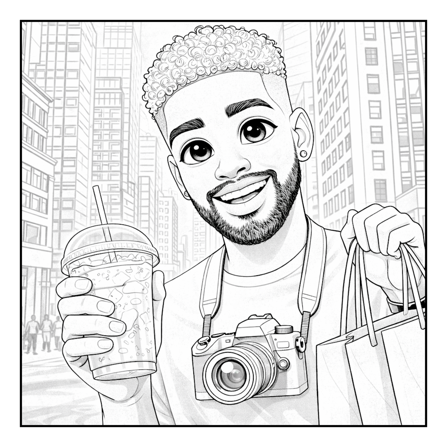Summertime King Vibes Coloring Book Digital Download