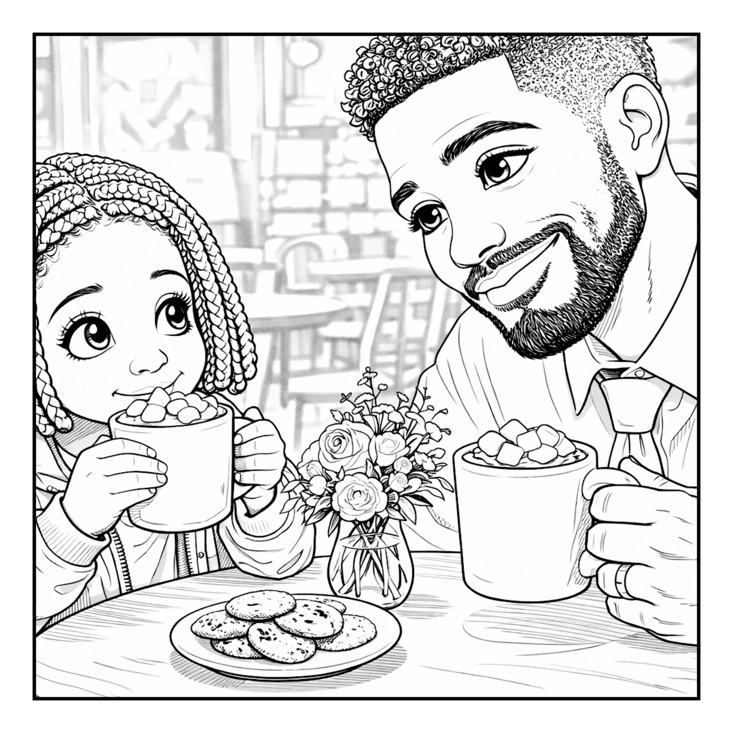 Little Brown Girl Activities A Coloring Book of Everyday Fun, Big Smiles & Beautiful Hair