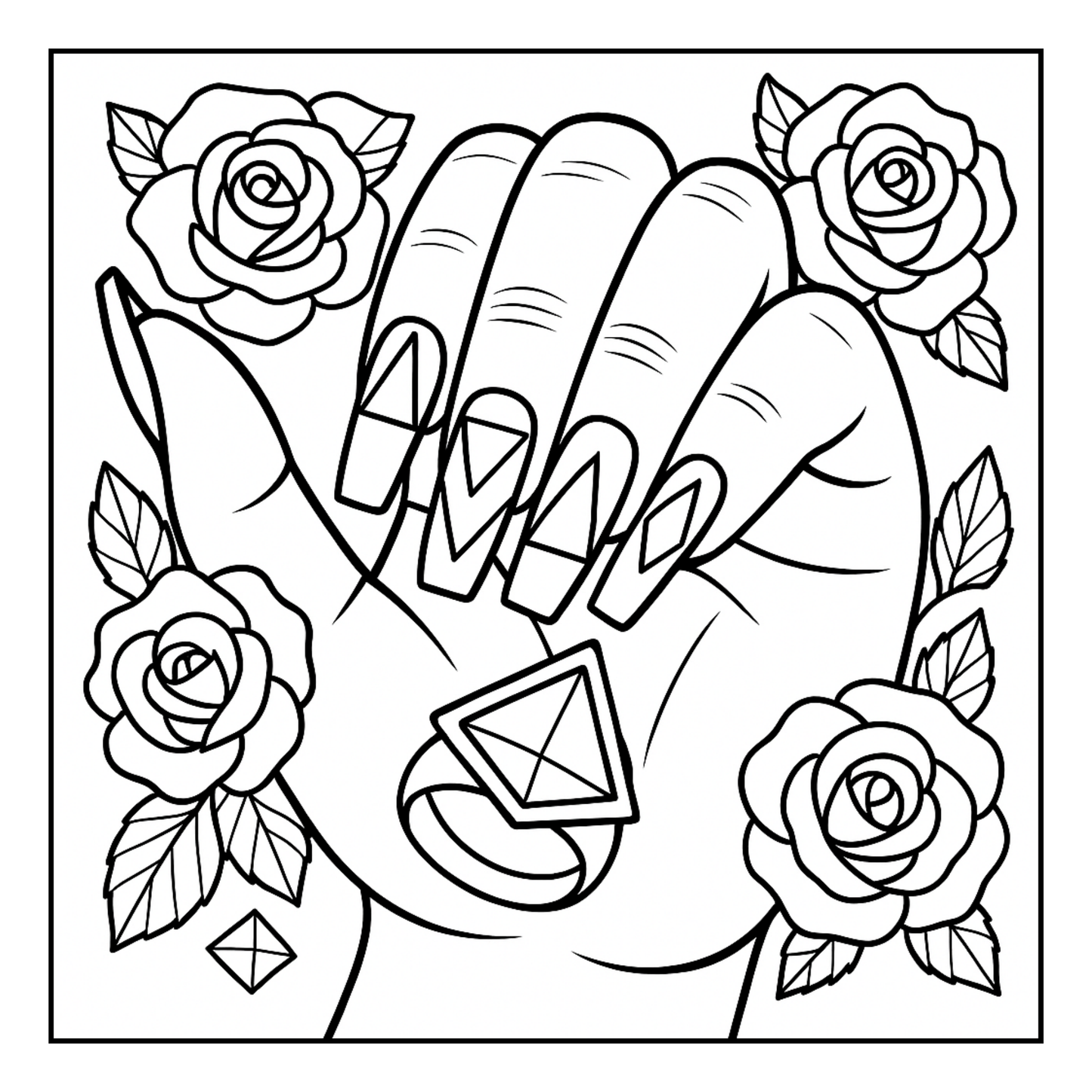 Hands That Created Beauty Coloring Book: A Creative Tribute to Black Women & the History of Nail Art, Created to Inspire Calm and Appreciation