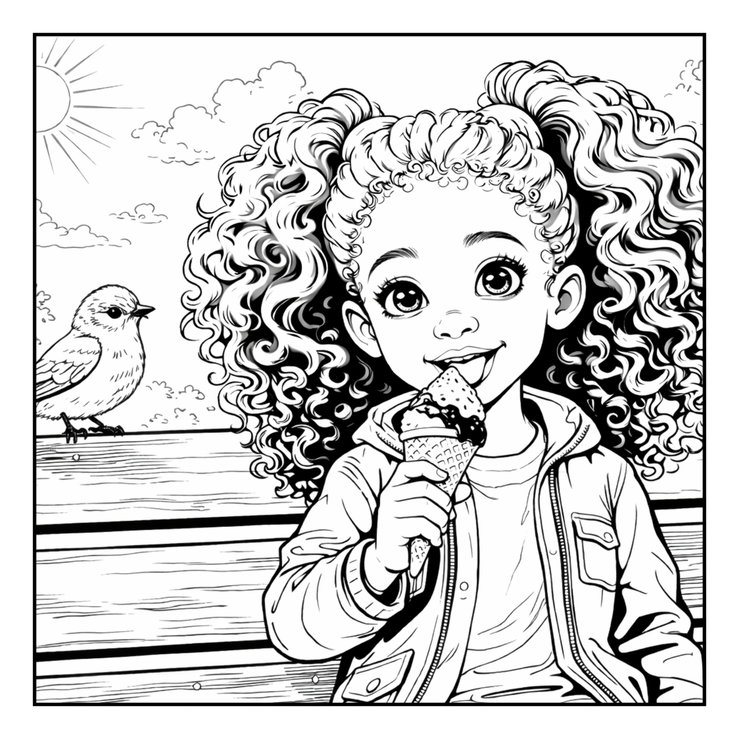 Little Brown Girl Activities A Coloring Book of Everyday Fun, Big Smiles & Beautiful Hair