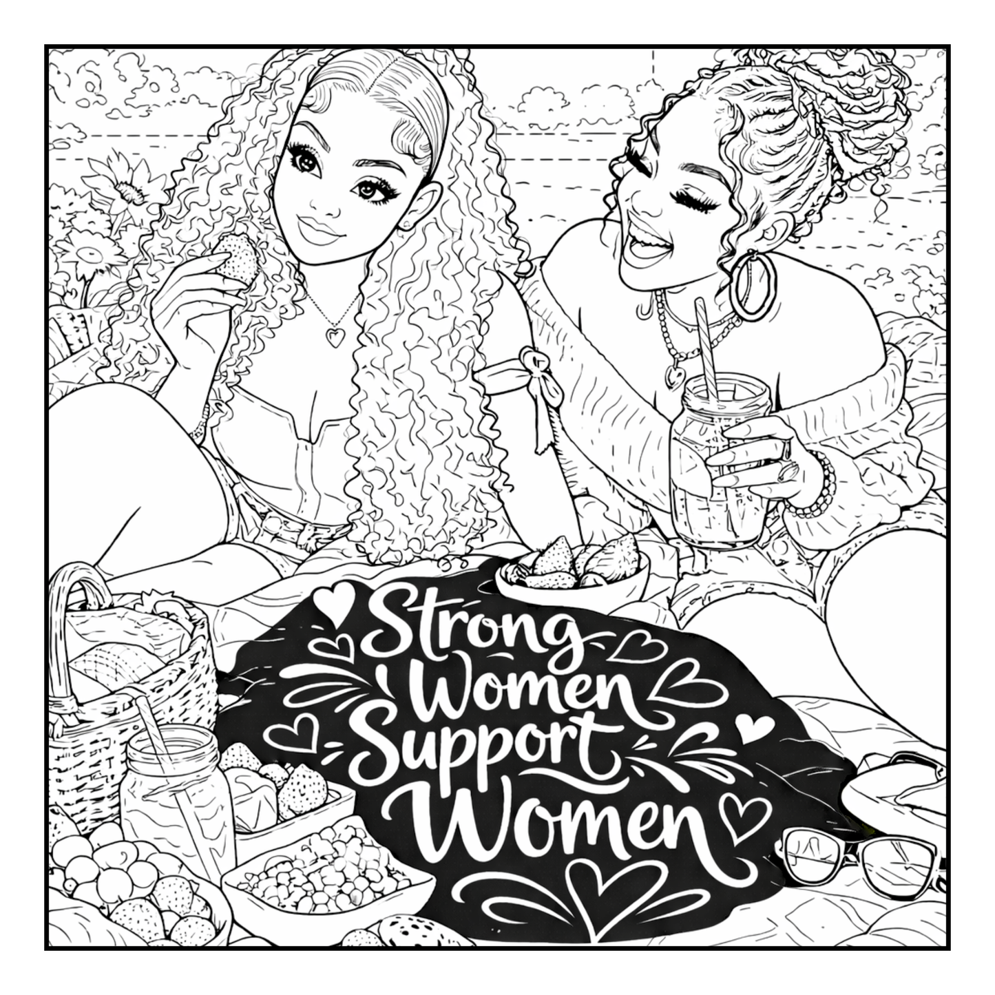 Sisterhood Never Fades A Coloring Book of Friendship, Love & Unbreakable Bonds