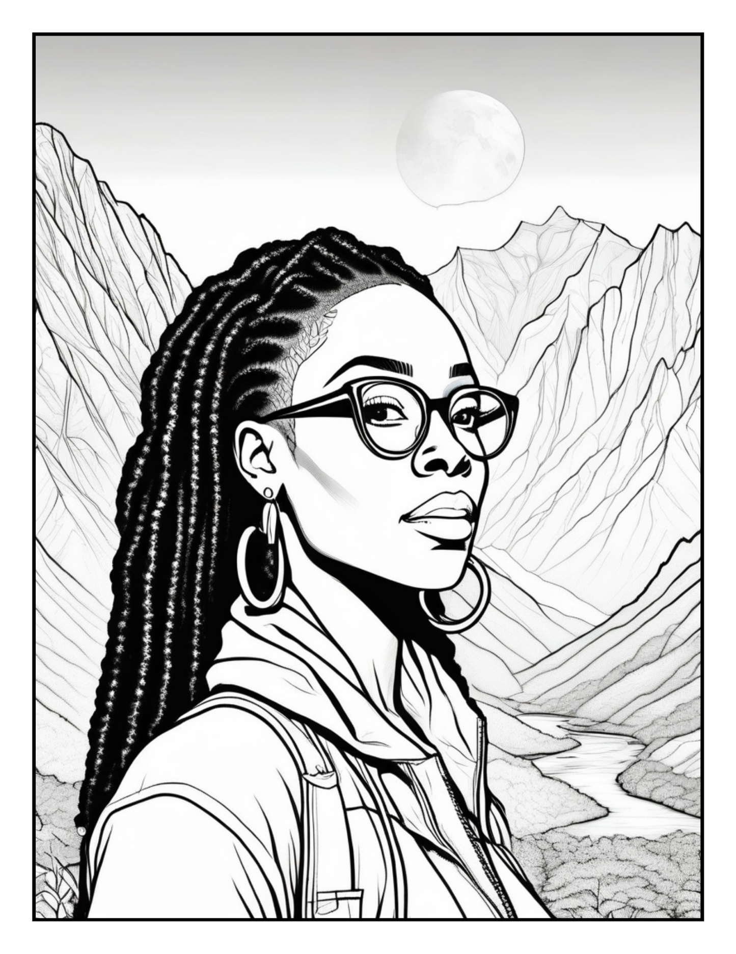 Loc Journey Coloring Book for Black Women | Natural Hair, Dreadlocks & Self-Love | Relaxing Coloring Pages for Mindfulness & Stress Relief
