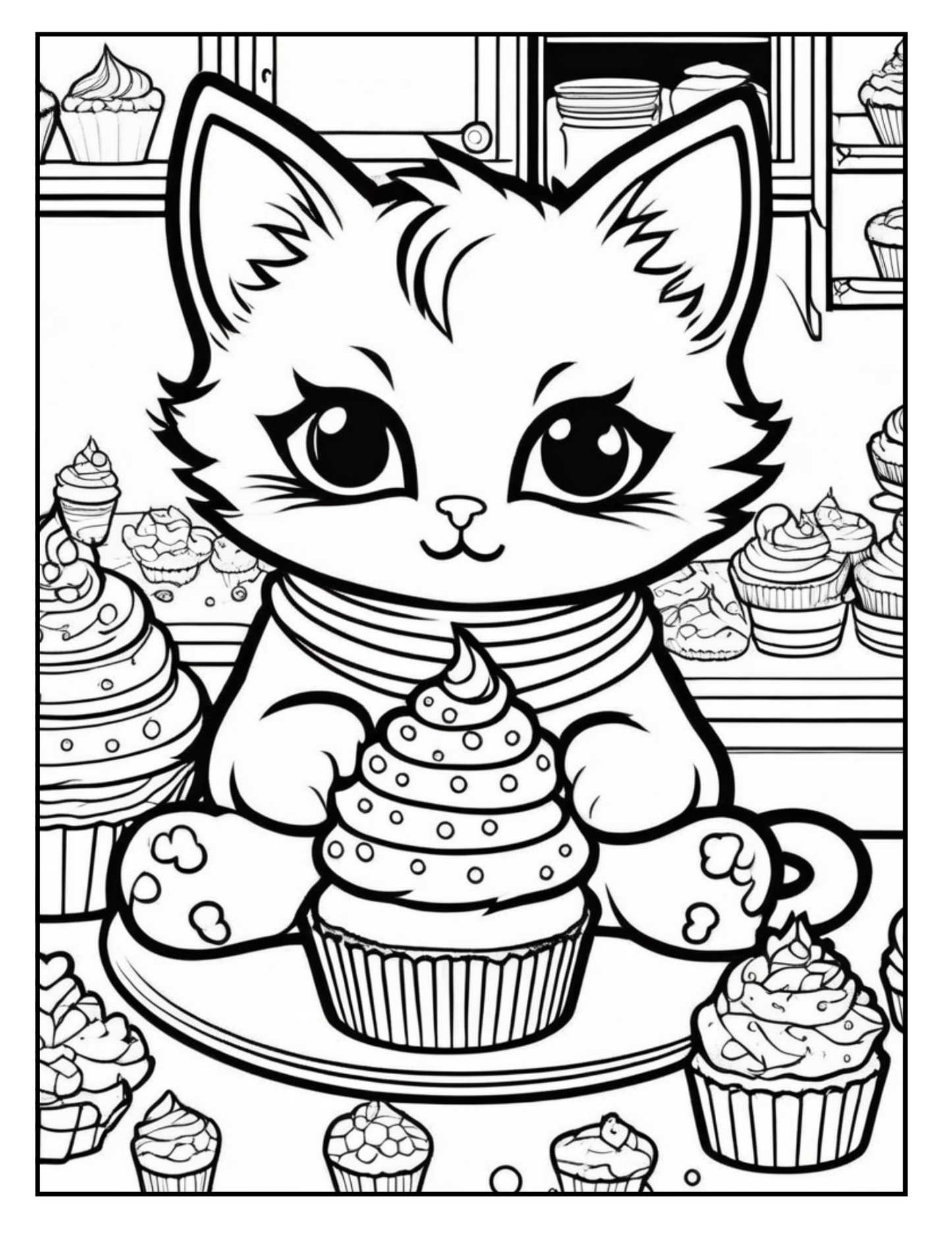 Cute Everyday Animal Adventure Coloring Book| Bold and Easy Coloring Pages| Digital Download| Cute Baby Animals|Printable Pages