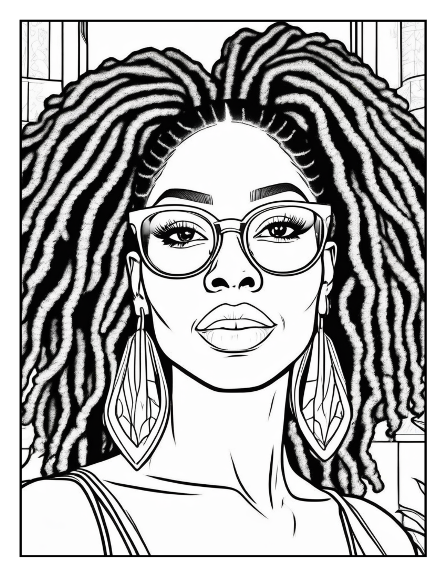 Loc Journey Coloring Book for Black Women | Natural Hair, Dreadlocks & Self-Love | Relaxing Coloring Pages for Mindfulness & Stress Relief
