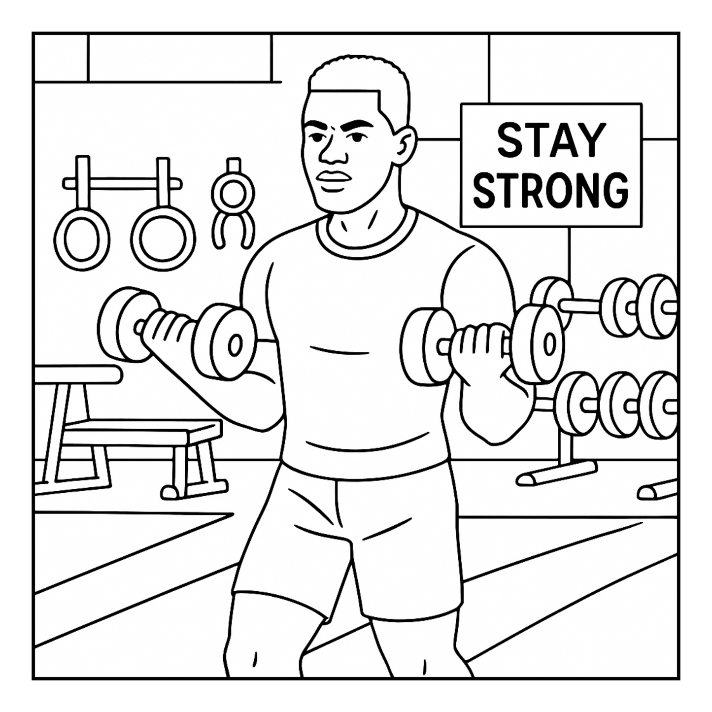 Cozy Men Activities Coloring Book | Bold & Easy Stress Relief, Self Care & Relaxation for Adults