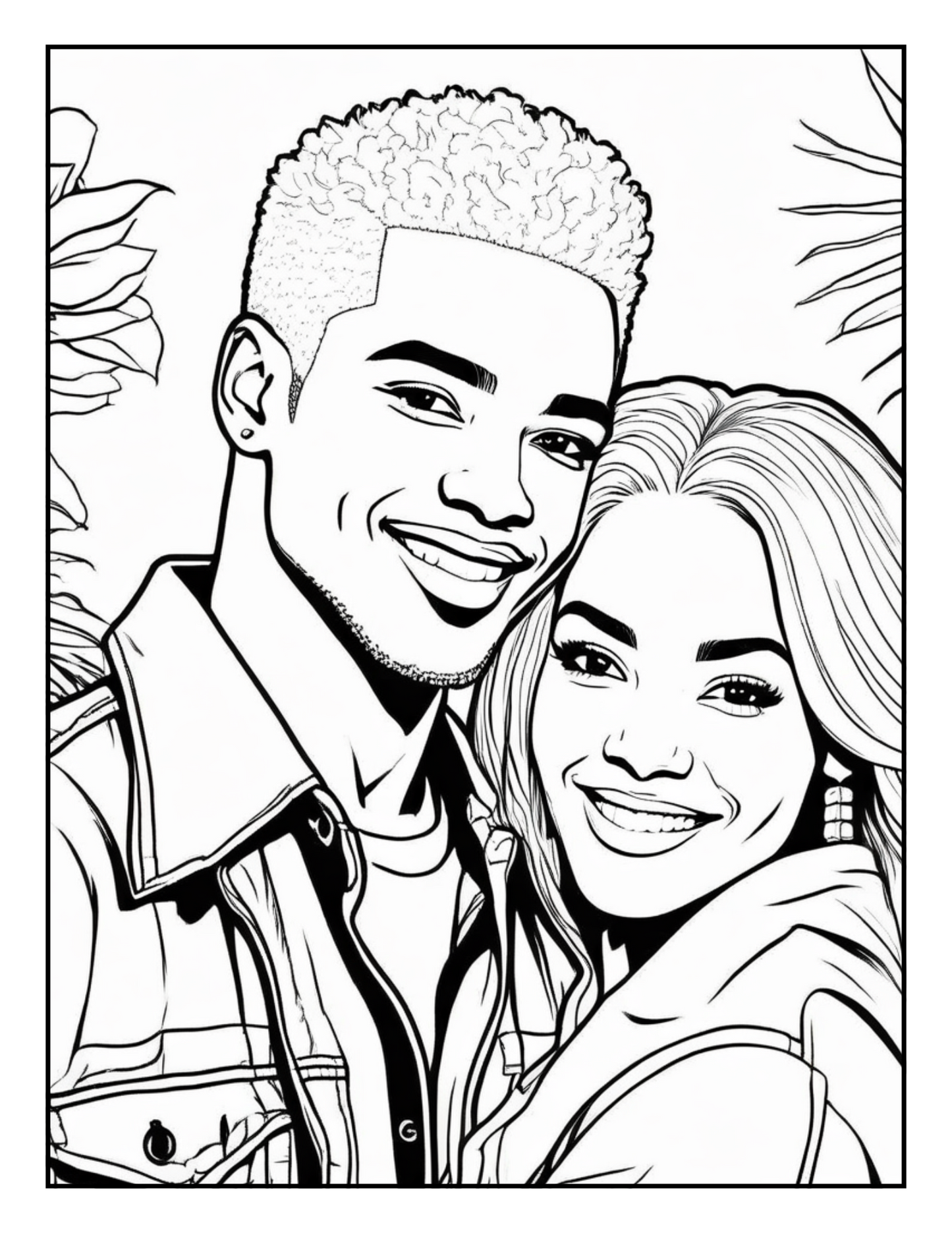 Love Around the World: A Global Couples Coloring Book | Diverse Romantic Illustrations for Relaxation and Stress Relief Couples In Love