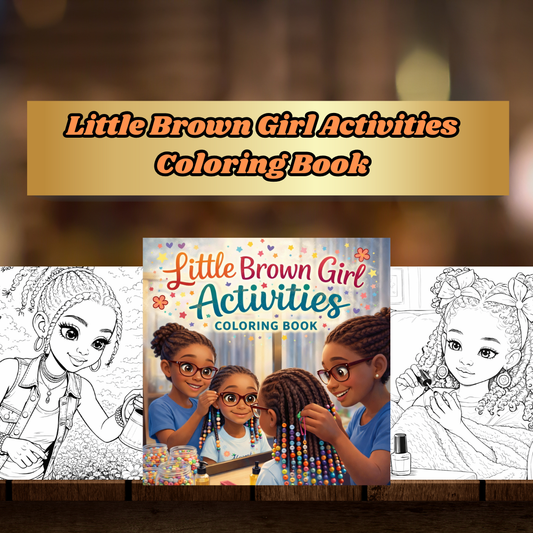 Little Brown Girl Activities Digital Downloads