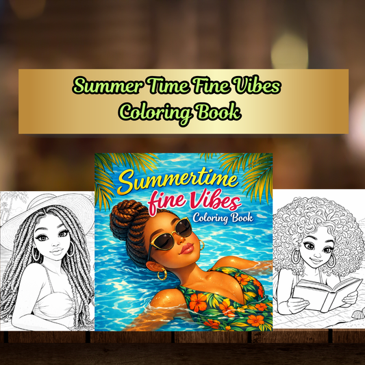 Summertime Fine A Relaxing Coloring Book Digital Download