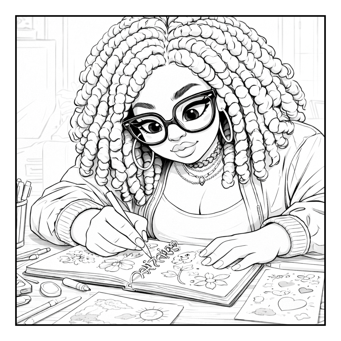 Curves in Cozy Spaces Coloring Book A Relaxing Coloring Journey Celebrating Curvy Beauty & Self-Care