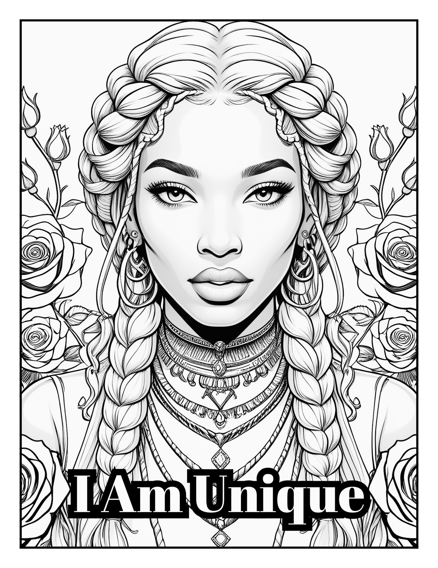 Embrace Your Shade Queen Coloring Book of Affirmations for Black Women: Celebrating Beauty, Strength, and Power of Black Women, With Uplifting Affirmations Designed to Inspire Self-Love
