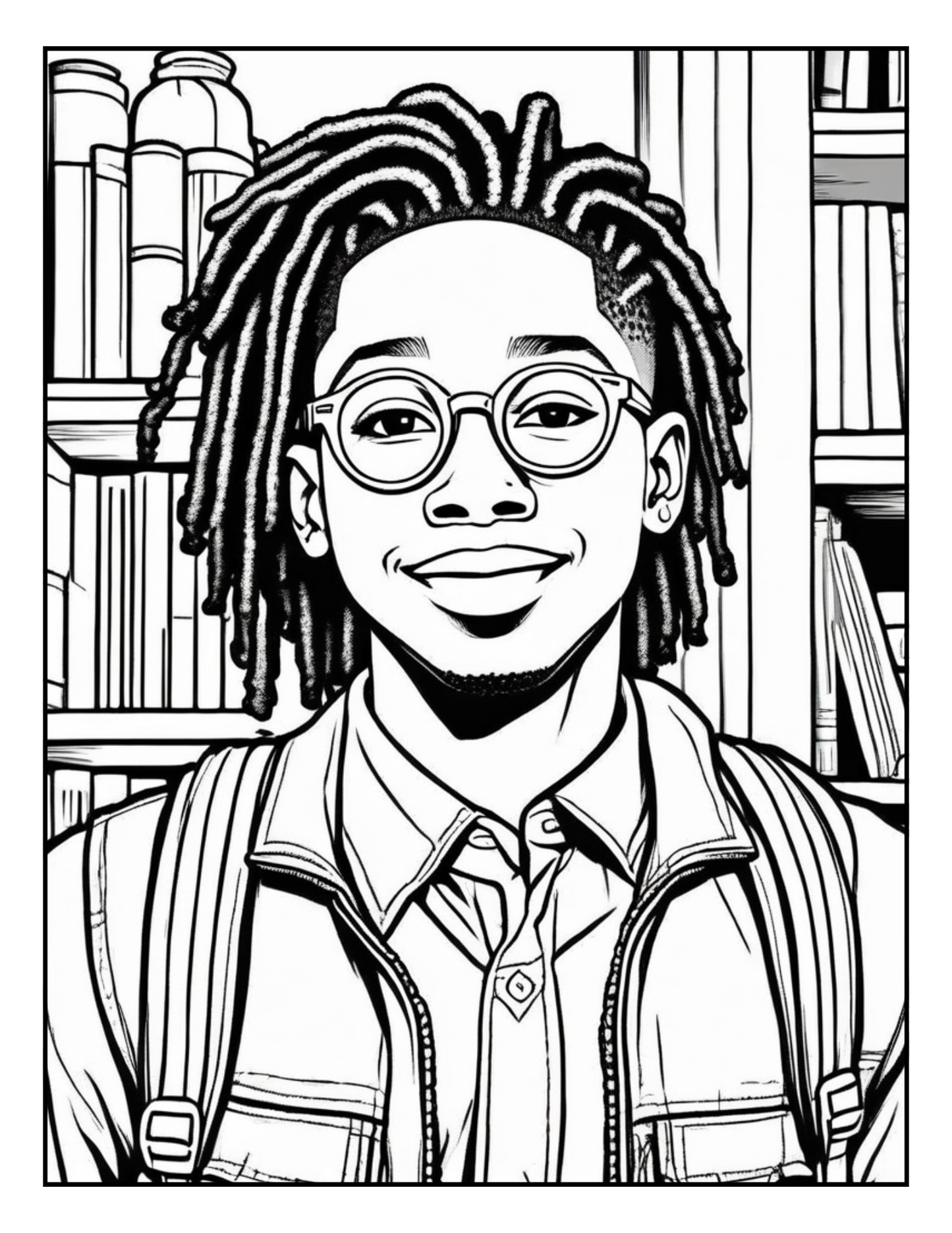 Black Boy Coloring Book| Uplifting Digital Download for Boys| Positive| Empowering| Inspirational| Self-Love|Fun Coloring Pages