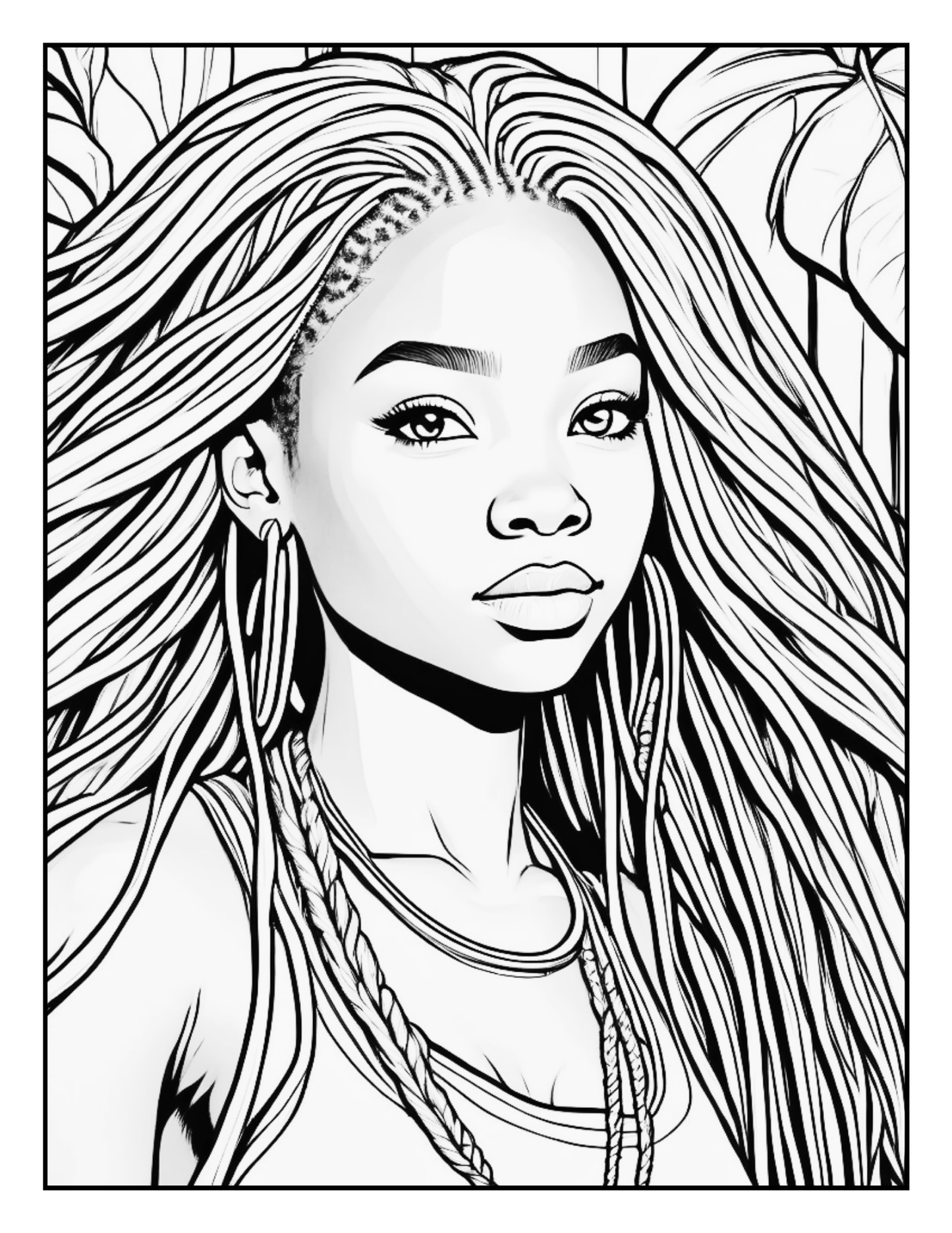 Fierce Black Girl: The Coloring Book for Little Black Girls Loving Their Natural Hair