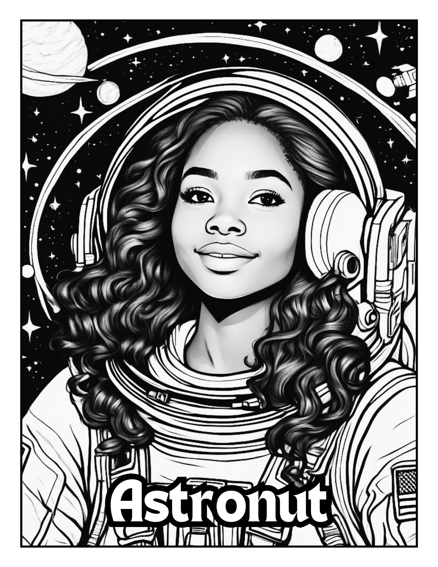 Black Girl Career Coloring Book Digital Download – Printable Pages, Future Careers for Young Black Girls, PDF Coloring Activity