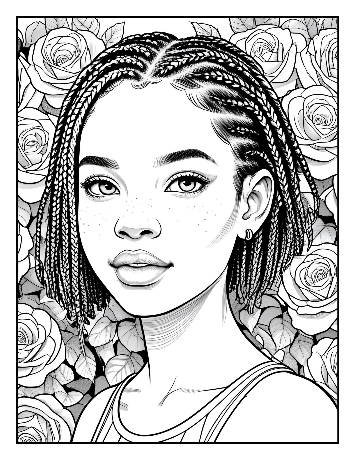 Fierce Black Girl: The Coloring Book for Little Black Girls Loving Their Natural Hair