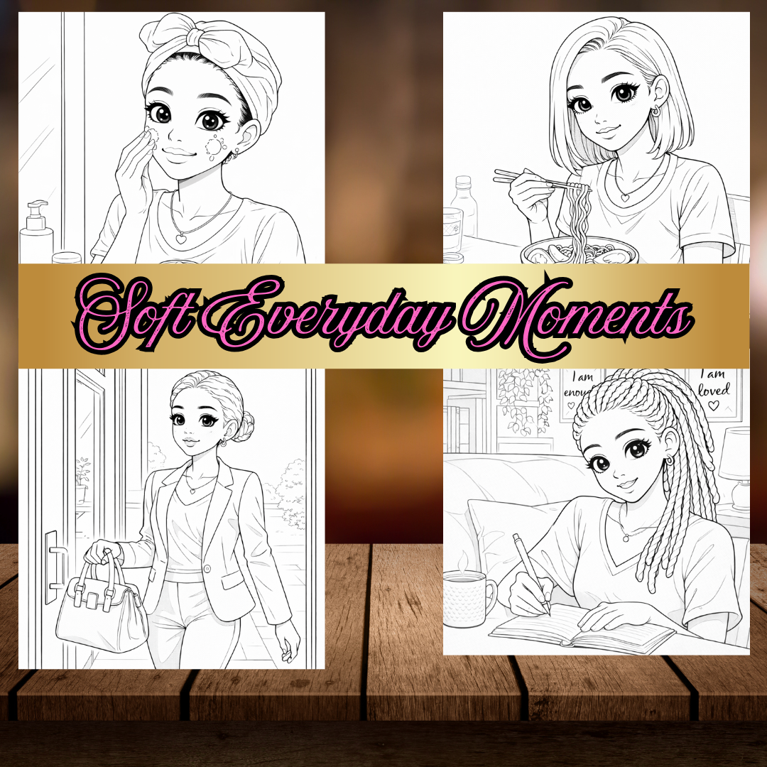 Soft Life Moments Anime-Styled Digital Download