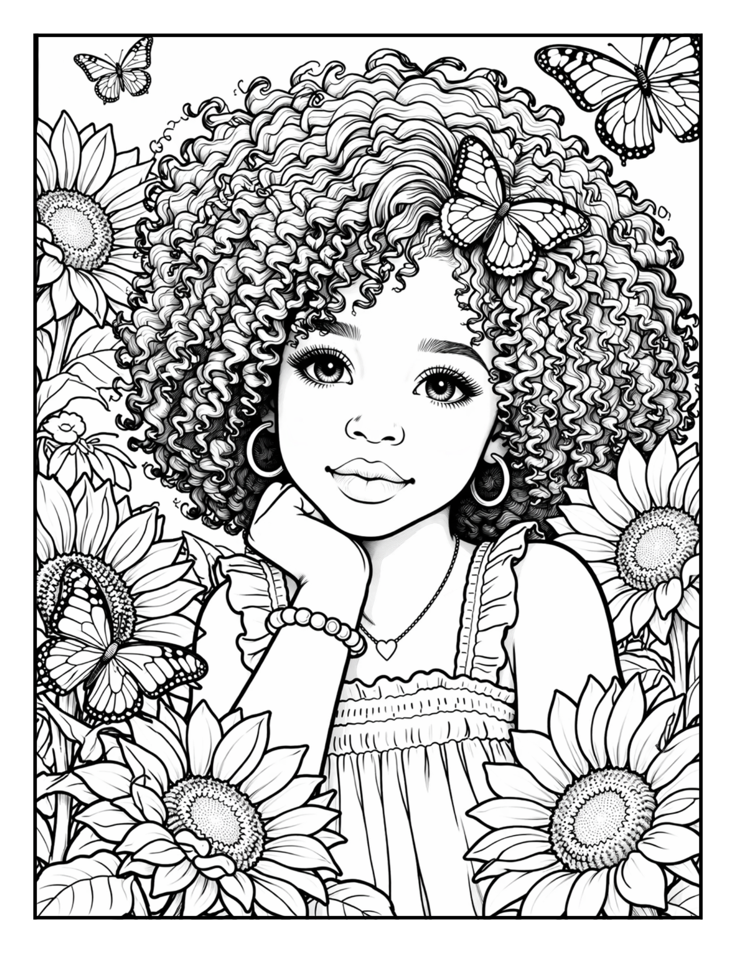 Blooming Beauty A Magical Flower Girl Coloring Journey: Unleash Your Creativity in a Whimsical World of Floral Girls and Enchanted Gardens