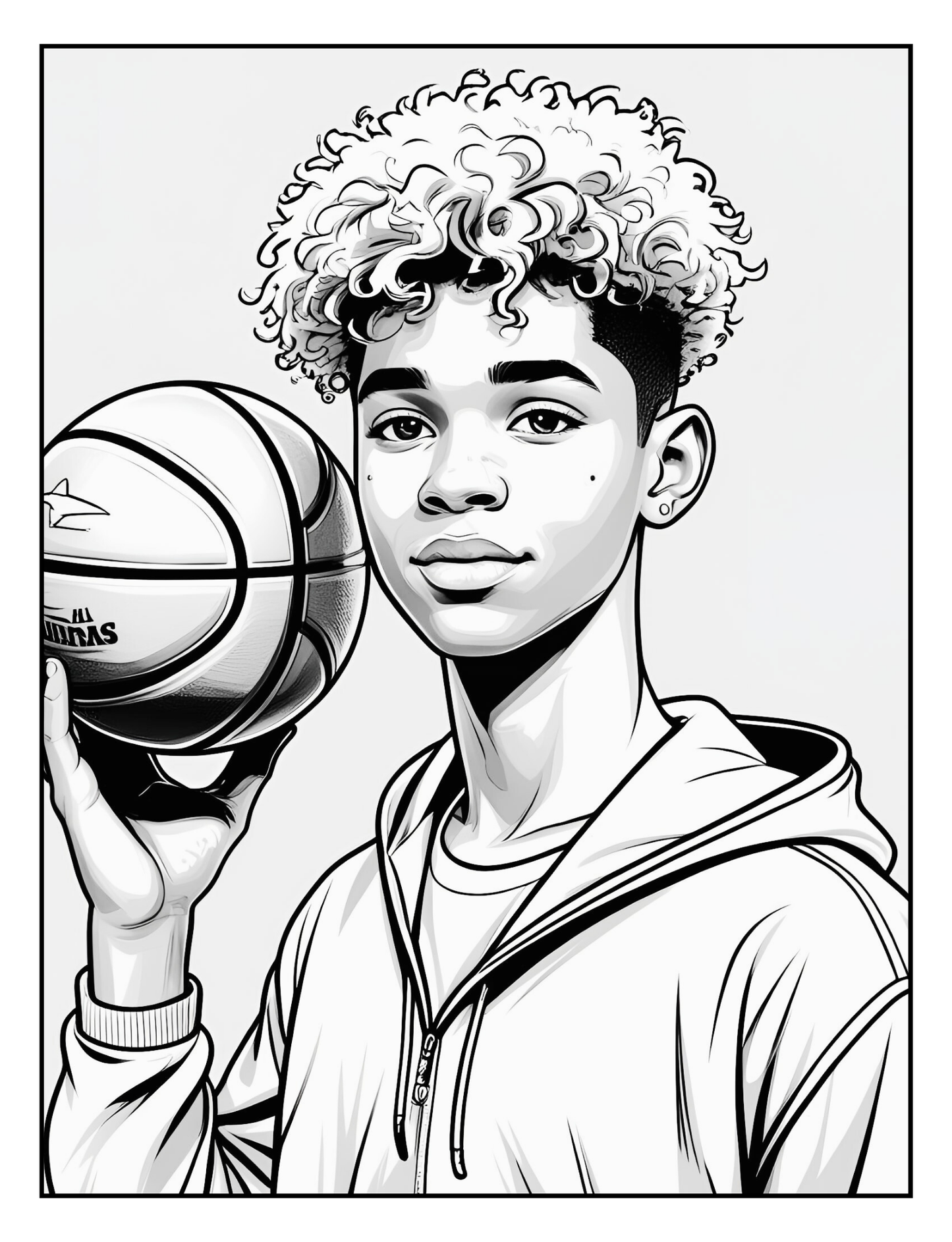 Teen Boy Coloring Book | Digital Mental Health Tools | Black Boy Coloring Pages | Therapy Tips & Challenges | Digital Download