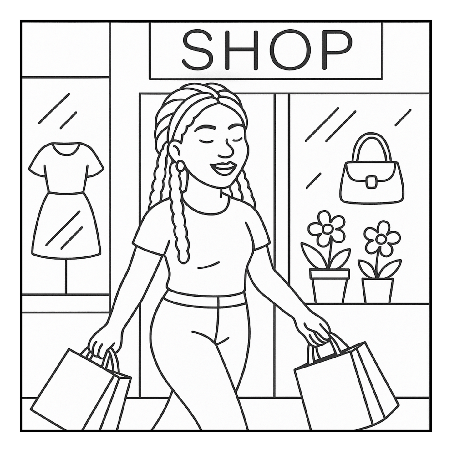 Cozy Girl Activities Coloring Book | Bold & Easy Stress Relief, Self Care & Relaxation for Adults