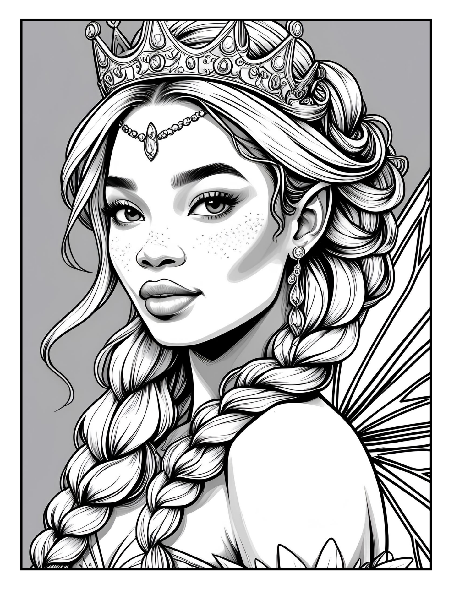 Enchanted Fairy Princess: A Magical Coloring Book for Fairy Princesses of All Ages
