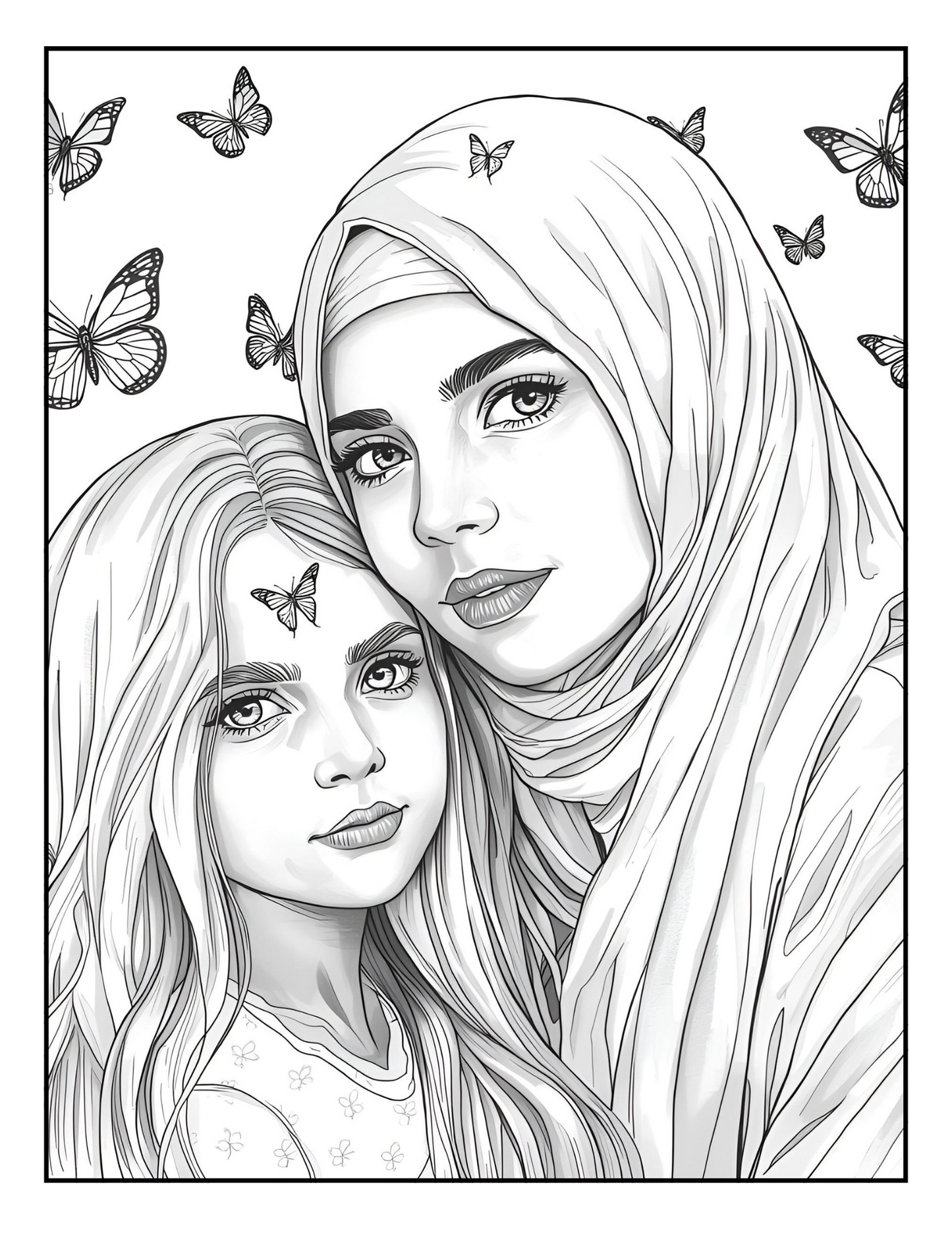 Mommy and Me Moments Coloring Book|Mommy and Me| Mother|Daughter|Digital Download| Printable Coloring Pages