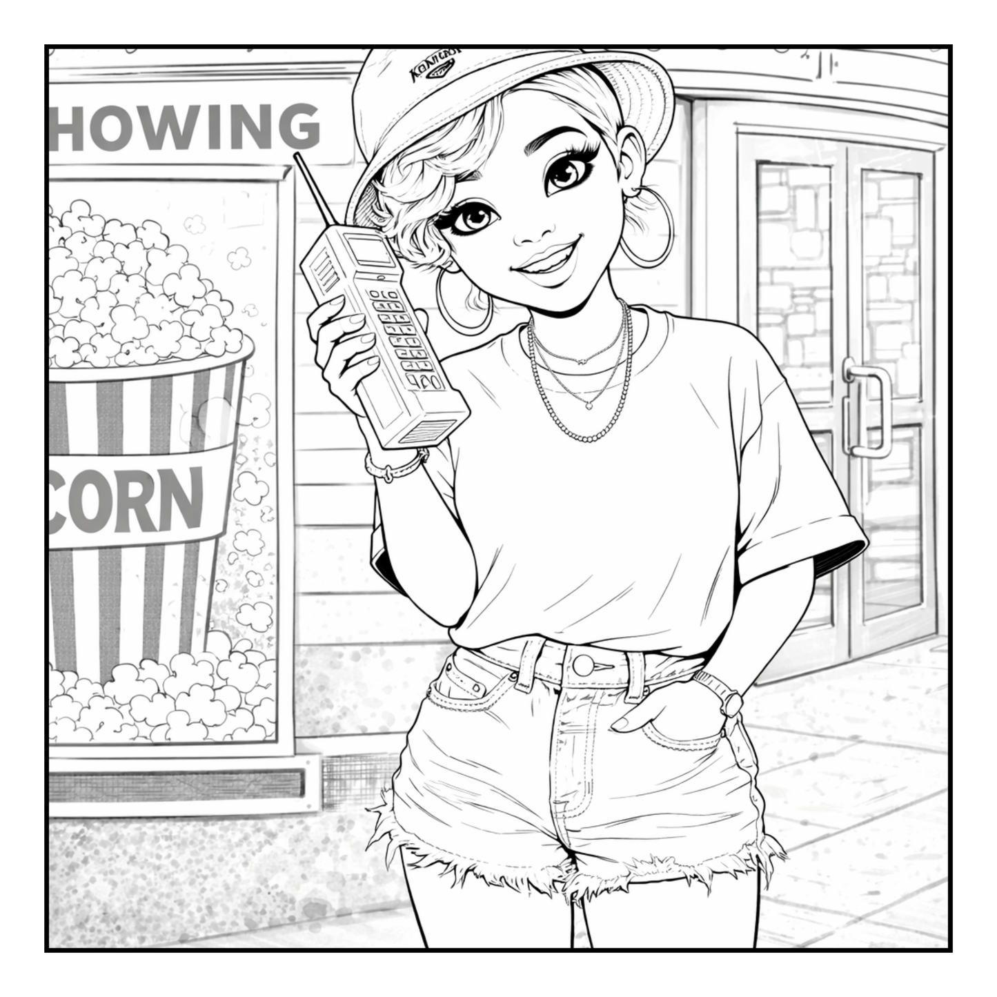 90's Girl Era Coloring Book A Mindful Coloring Experience Rooted in 90s Black Girl Nostalgia