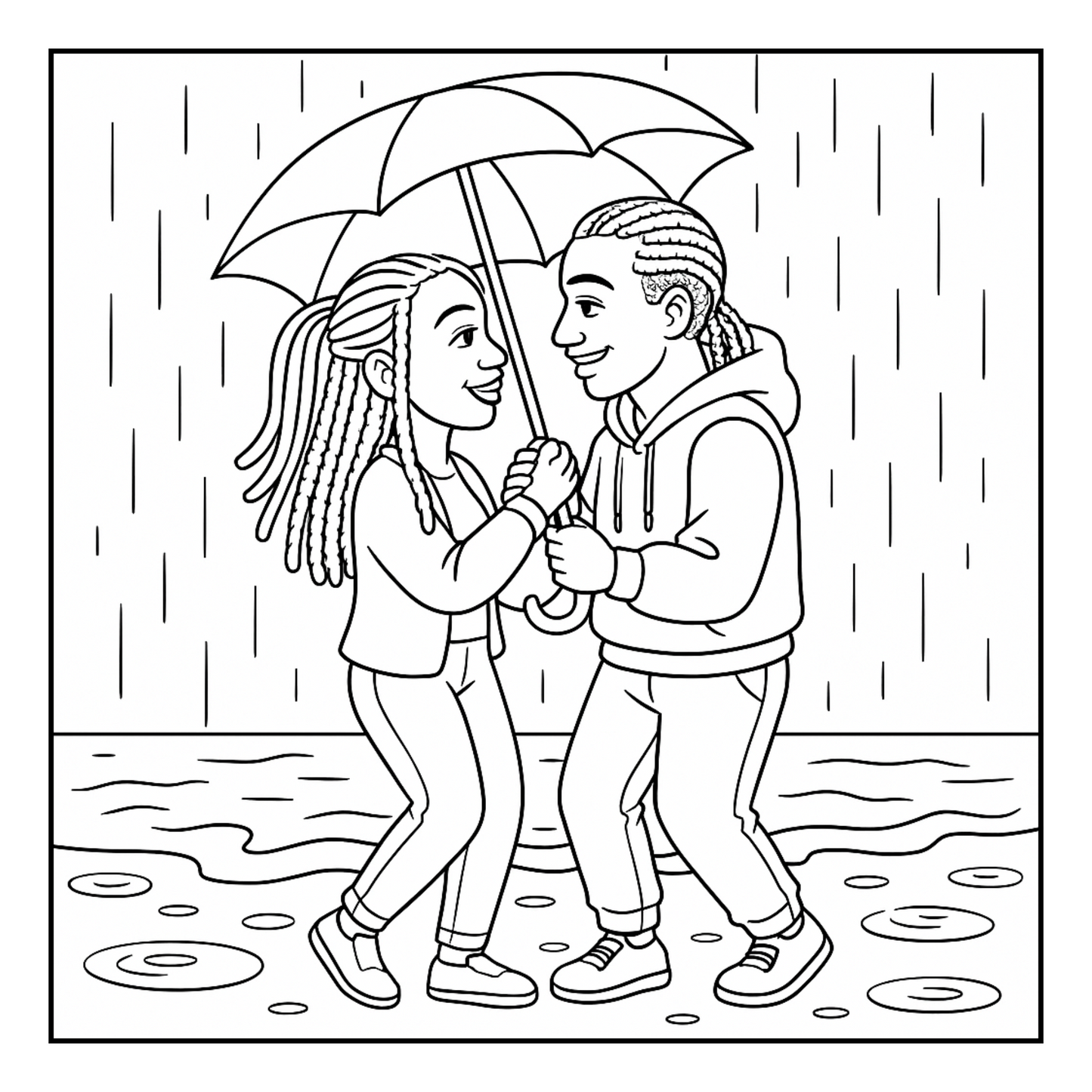 Cozy Love Vibes A Black Romance Coloring Book Bold and Easy Coloring Book for Adults and Teens with Heartwarming Love, Connection, and Cozy Activities for Stress Relief