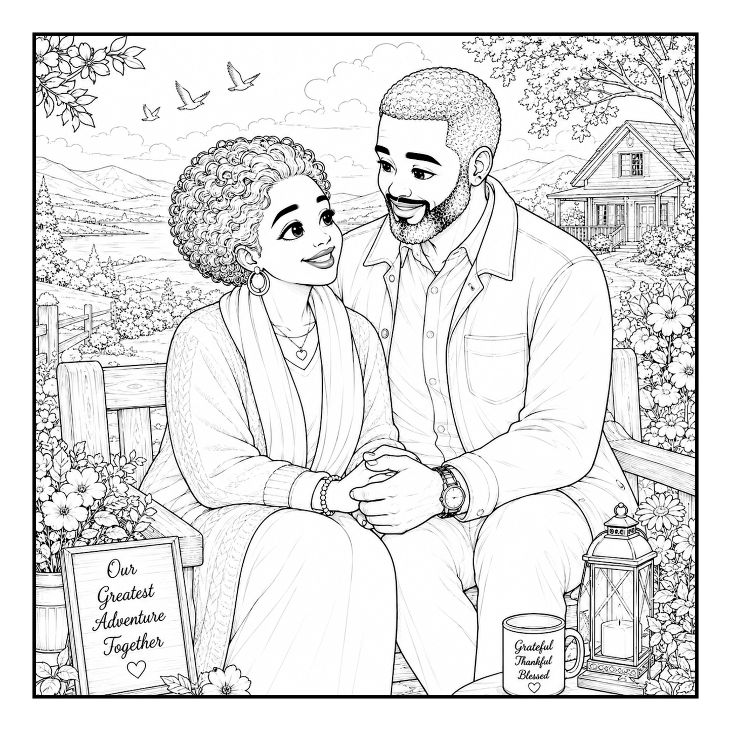 The Moments that made us A Coloring Journey From First Dates to Forever, Celebrating Love, Family & Growing Old Together