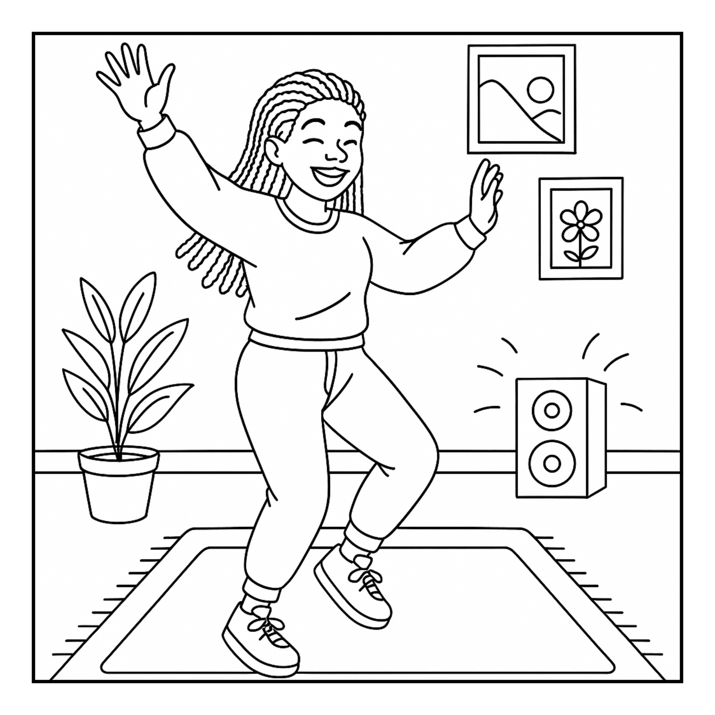 Cozy Black Girl Activities Coloring Book A Bold and Easy Coloring Book of Relaxing Everyday Moments — Celebrating Self-Care, Fun, and Relaxation for Every Black Woman