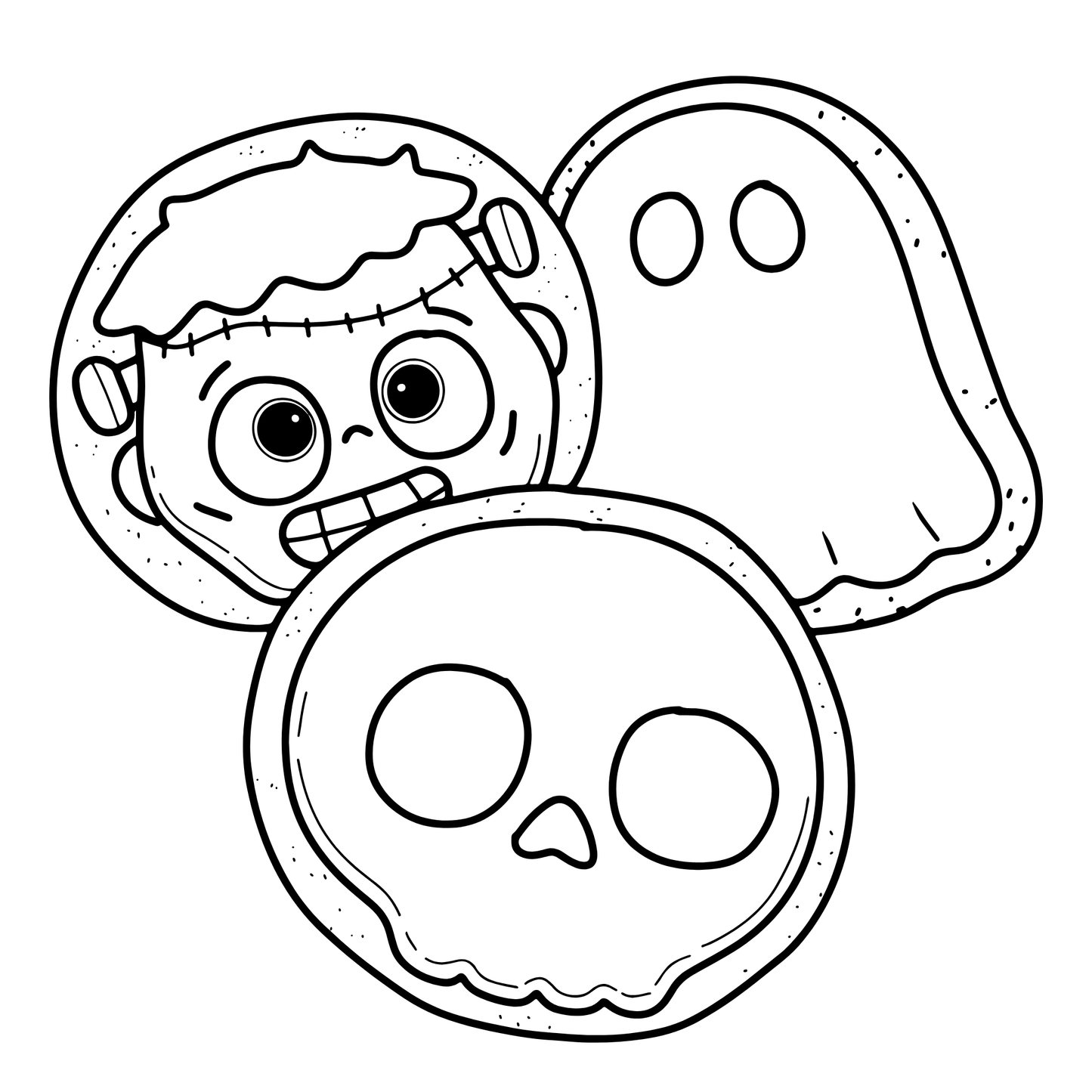 Spooky and Simple Halloween Coloring Book: A Fun Halloween Coloring Book with Bold and Easy Designs, Magical Halloween Potions, Little Monsters, and Smiling Pumpkins