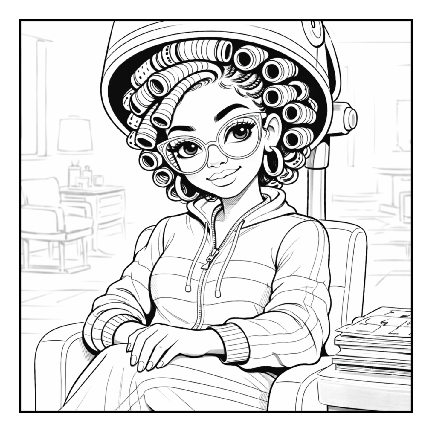 90's Girl Era Coloring Book A Mindful Coloring Experience Rooted in 90s Black Girl Nostalgia