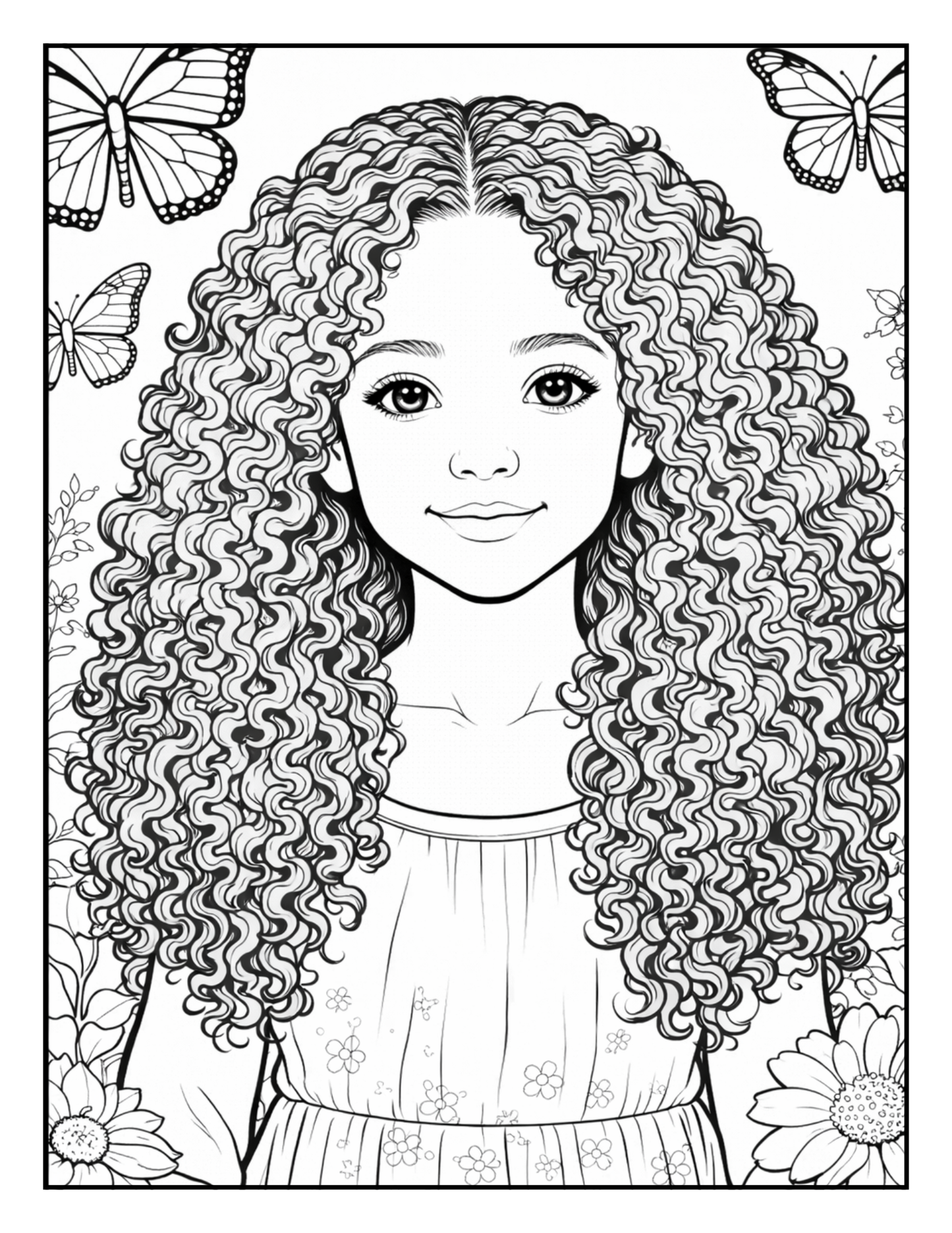 Blooming Beauty A Magical Flower Girl Coloring Journey: Unleash Your Creativity in a Whimsical World of Floral Girls and Enchanted Gardens
