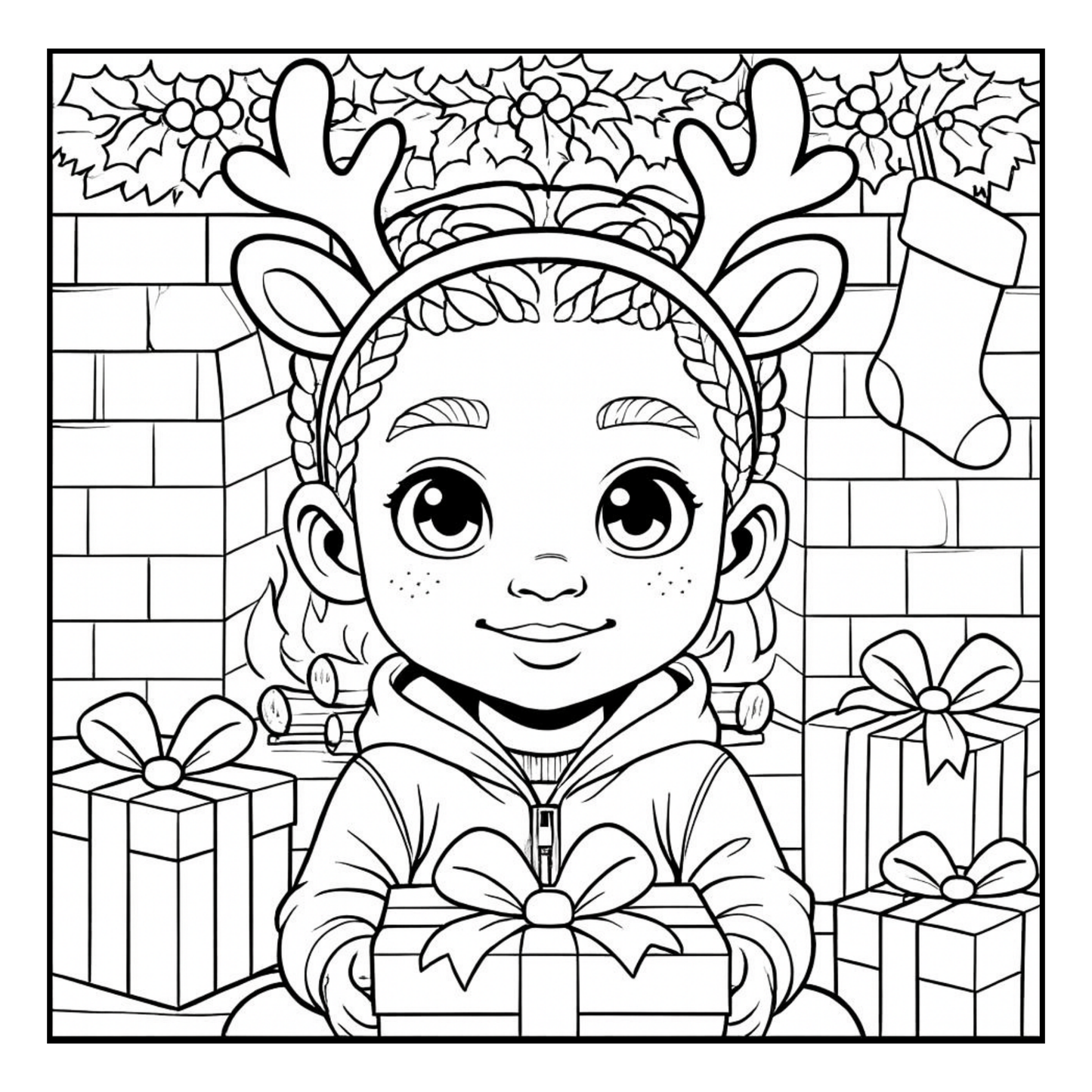 Little Kings Christmas Coloring Book | 35 Bold and Easy Pages | Fun Holiday Coloring Book for Kids | Digital Download Printable Book