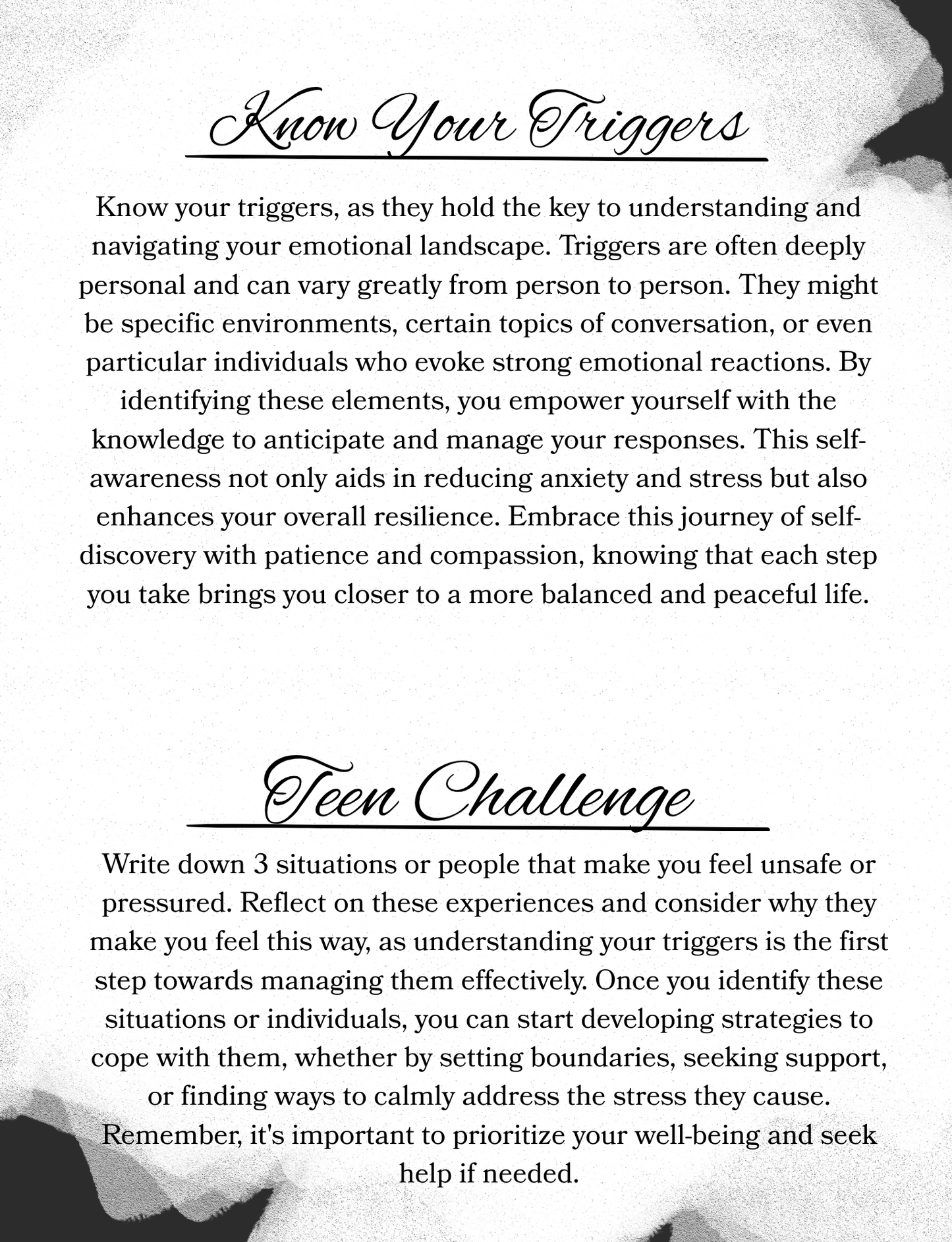 Teen Boy Coloring Book | Digital Mental Health Tools | Black Boy Coloring Pages | Therapy Tips & Challenges | Digital Download