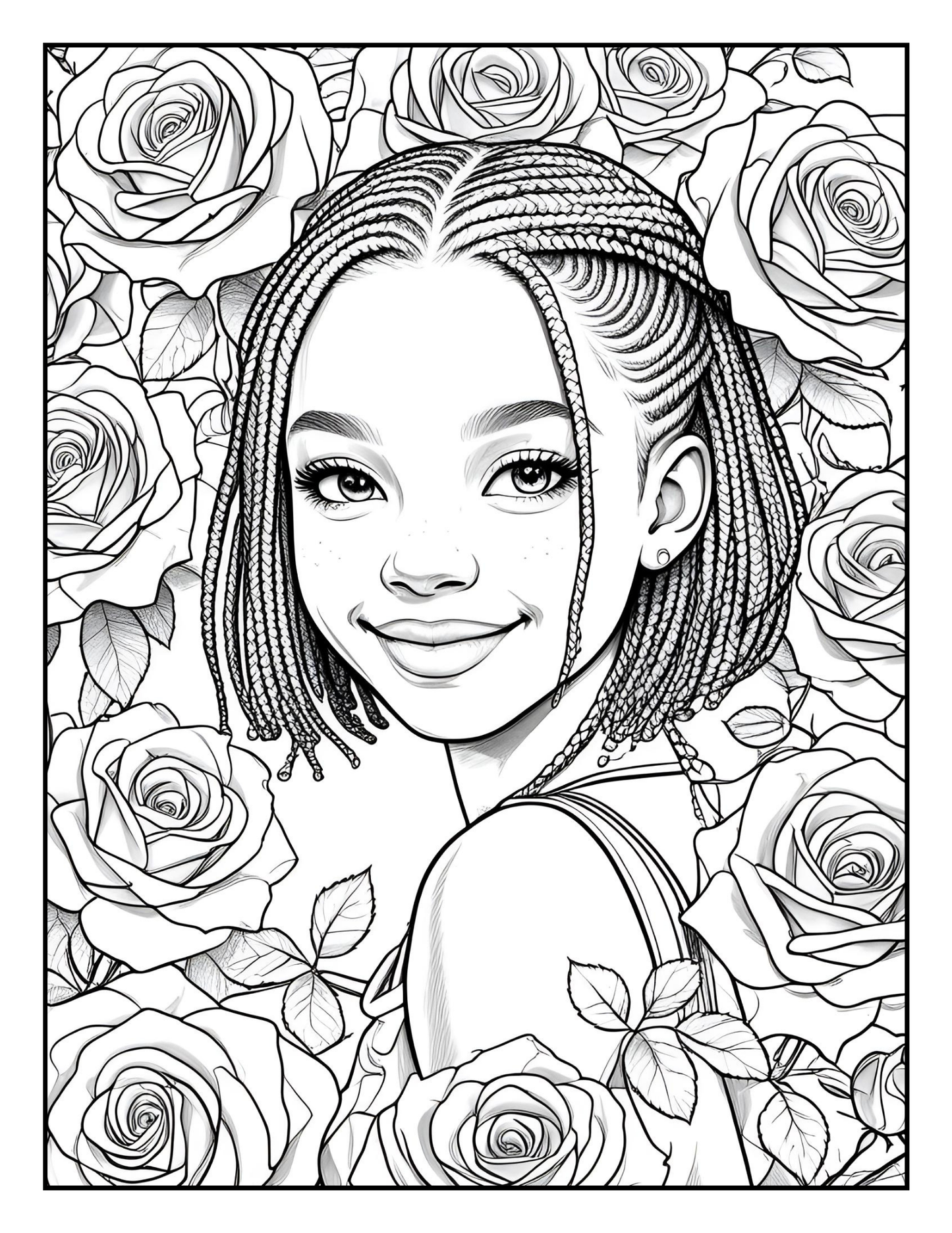 Fierce Black Girl: The Coloring Book for Little Black Girls Loving Their Natural Hair