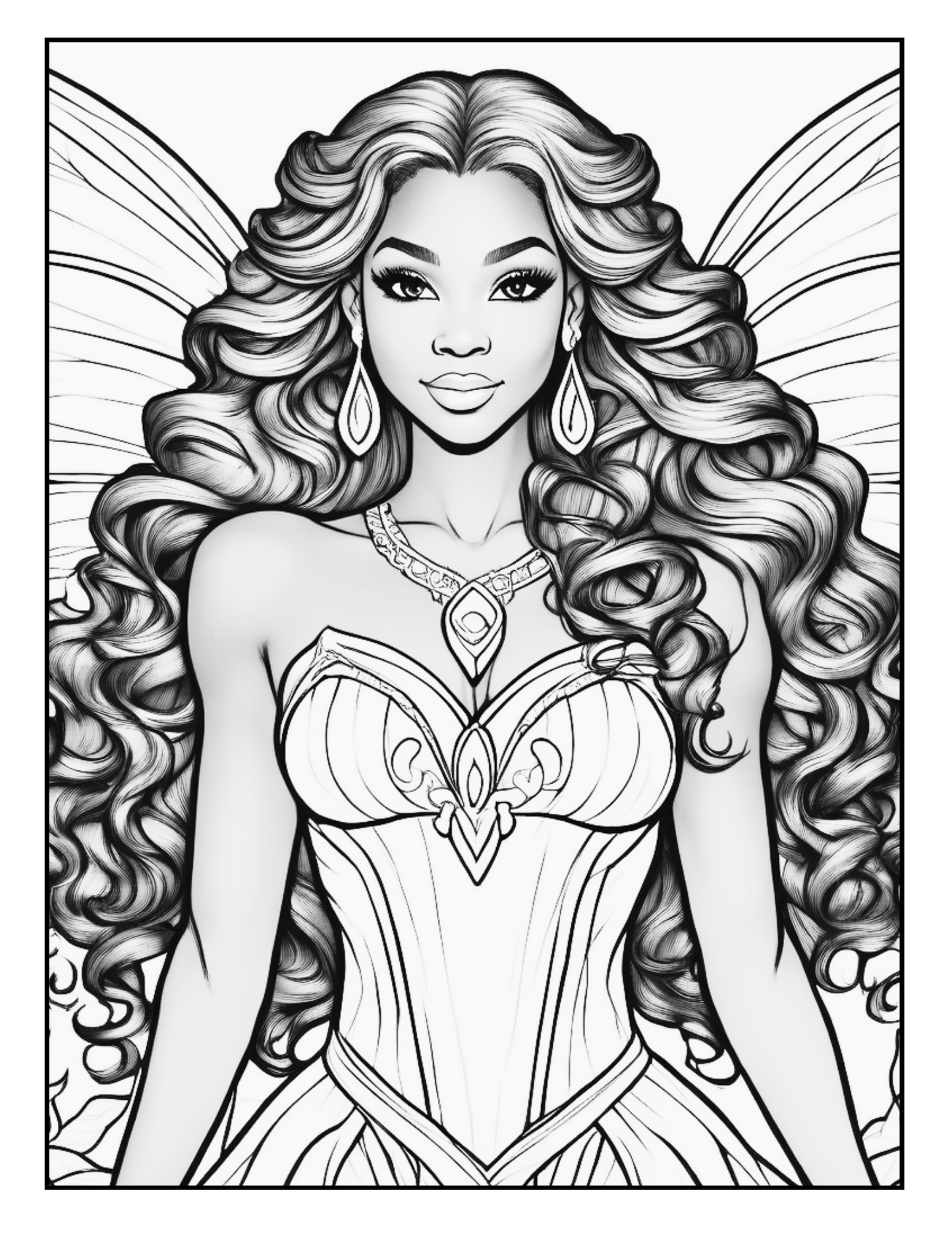 Enchanted Fairy Princess: A Magical Coloring Book for Fairy Princesses of All Ages