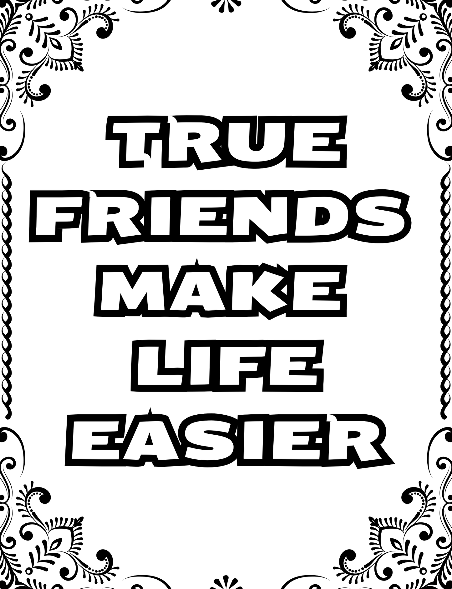 Black Women Friendship Coloring Book | Uplifting Quotes | Sisterhood Gift | Relaxation & Self Care Art Pages | Digital Download