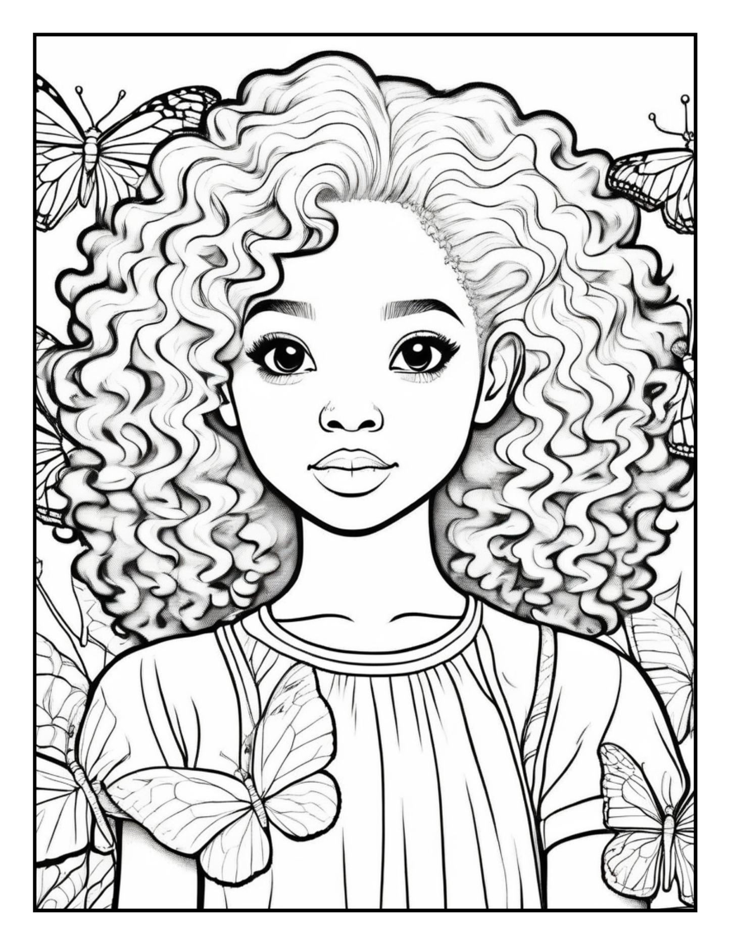 Fierce Black Girl: The Coloring Book for Little Black Girls Loving Their Natural Hair