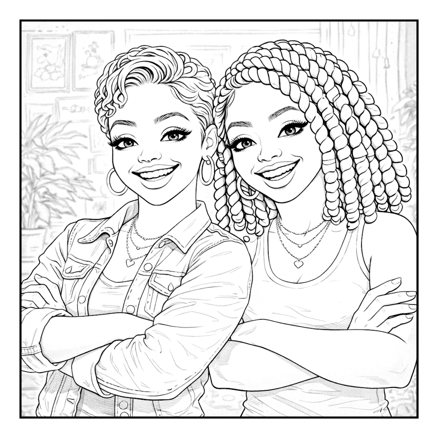 Sisterhood Never Fades A Coloring Book of Friendship, Love & Unbreakable Bonds