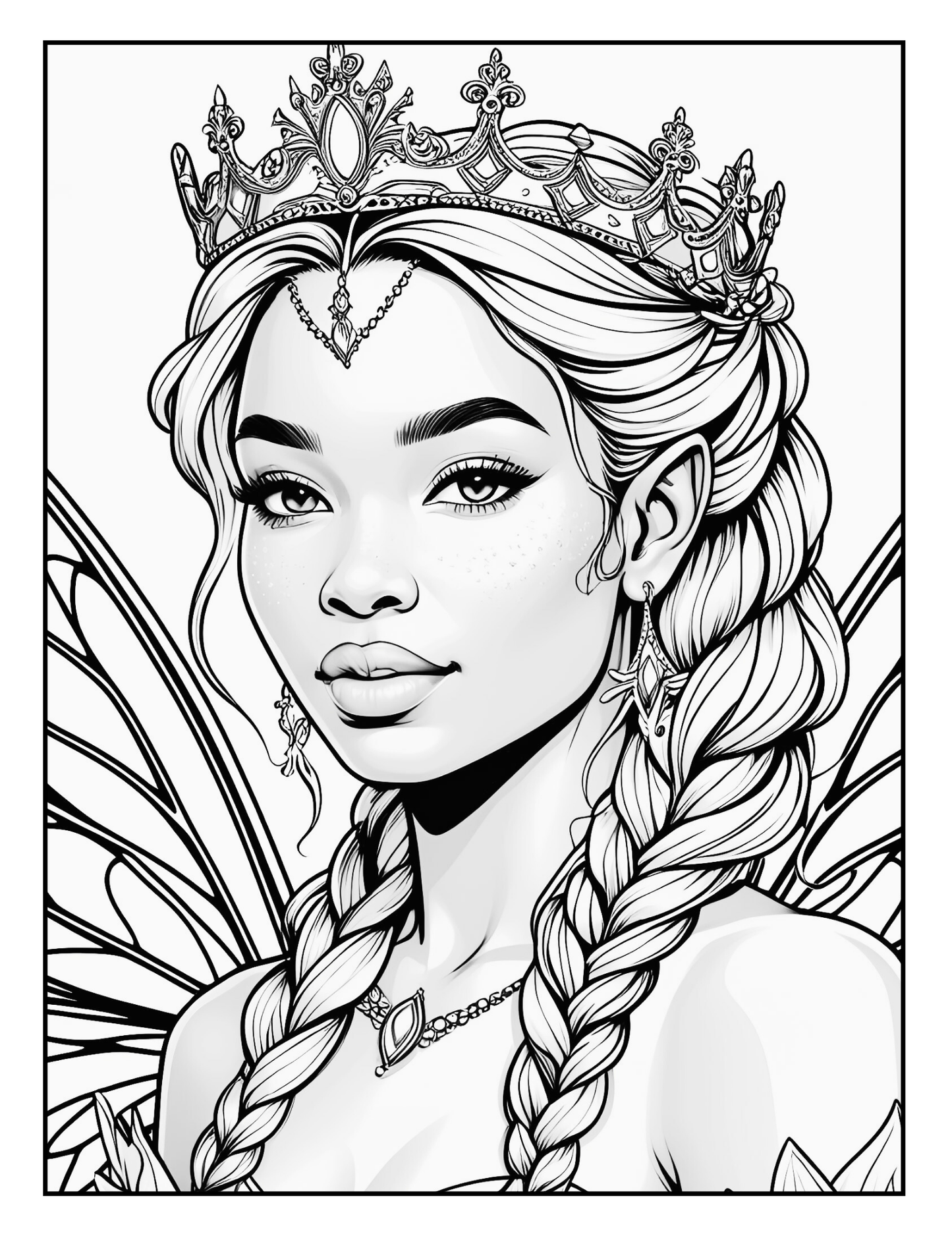 Enchanted Fairy Princess: A Magical Coloring Book for Fairy Princesses of All Ages