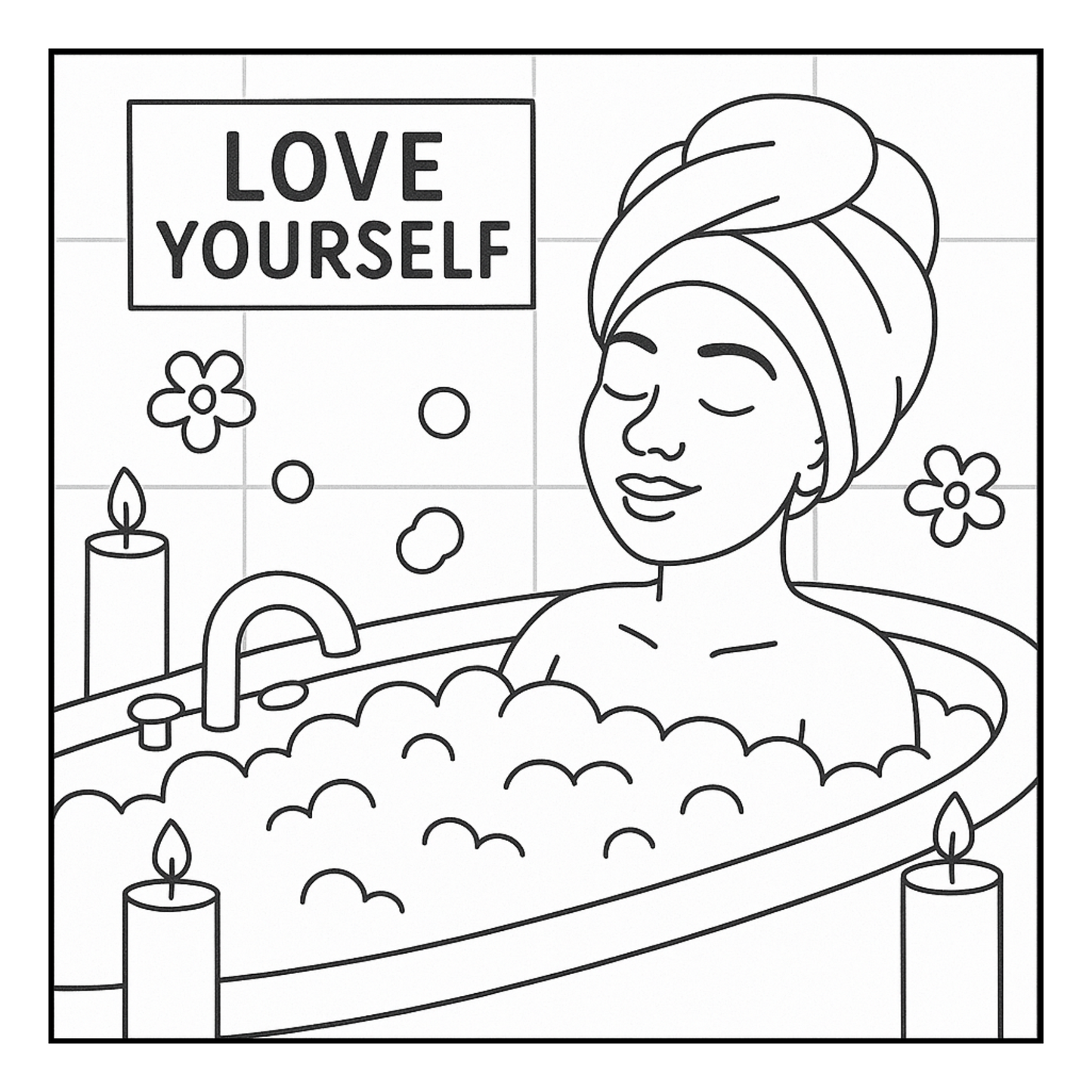 Cozy Girl Activities Coloring Book | Bold & Easy Stress Relief, Self Care & Relaxation for Adults