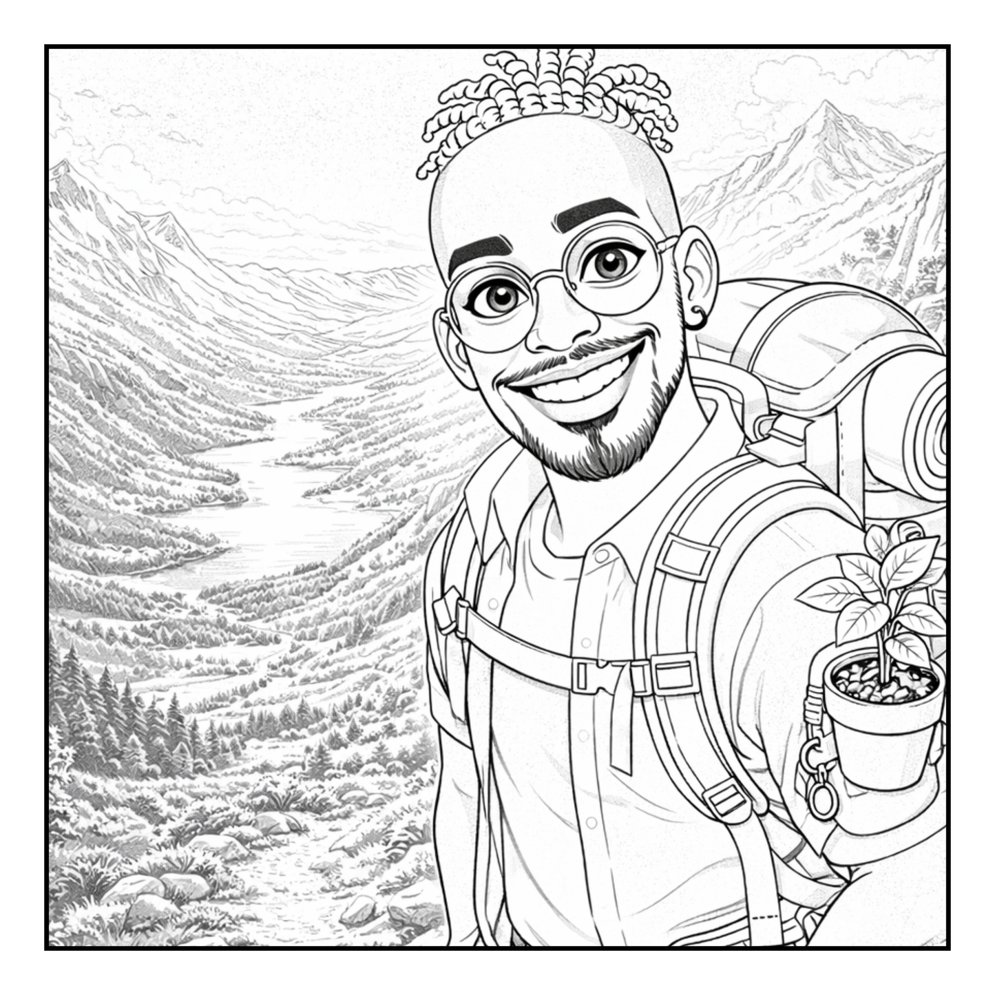 Summertime King Vibes Coloring Book Digital Download