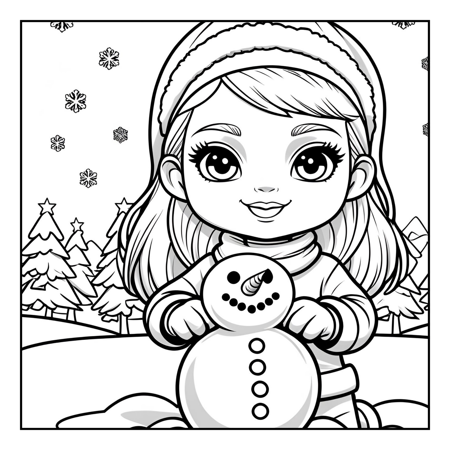 Little Snow Queens Christmas Coloring Book A Holiday Coloring Book Full of Snowball Fights, Cozy Vibes & Holiday Fun for Kids, Teens and Adults