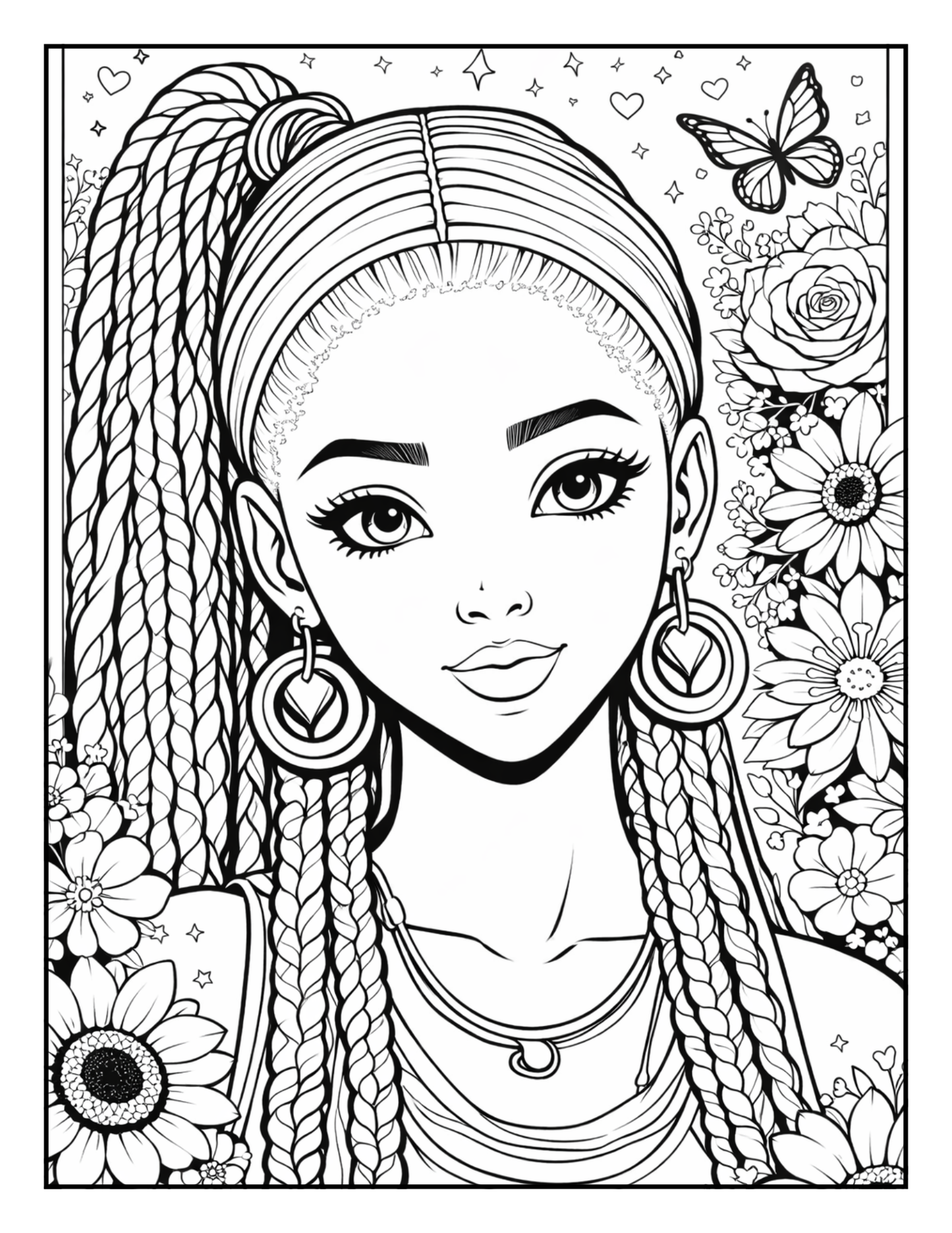 Melanin Magic A Black Girl Coloring Book: Celebrating Black Girl Magic with Anime-Inspired Art, Bold Hairstyles, and Expressive Features