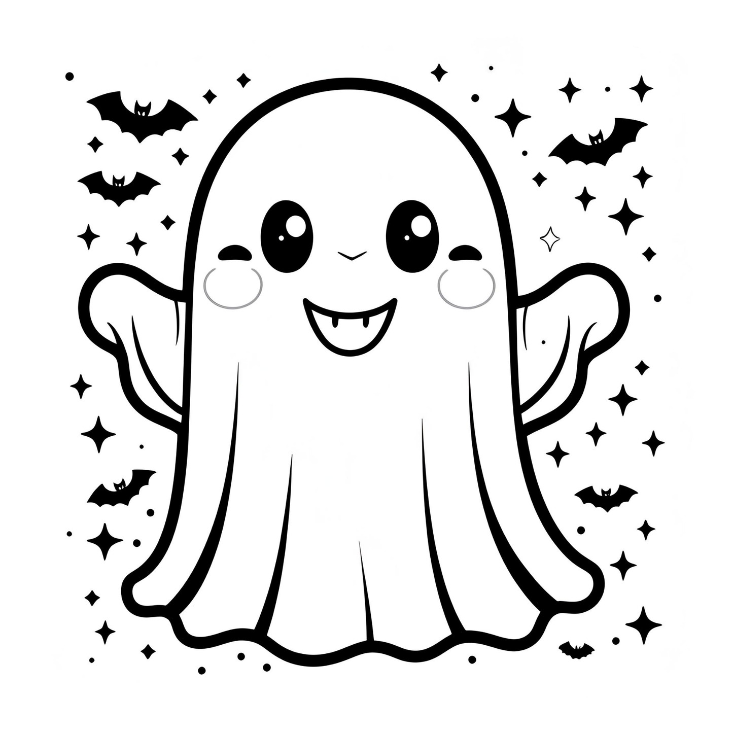 Spooky and Simple Halloween Coloring Book: A Fun Halloween Coloring Book with Bold and Easy Designs, Magical Halloween Potions, Little Monsters, and Smiling Pumpkins